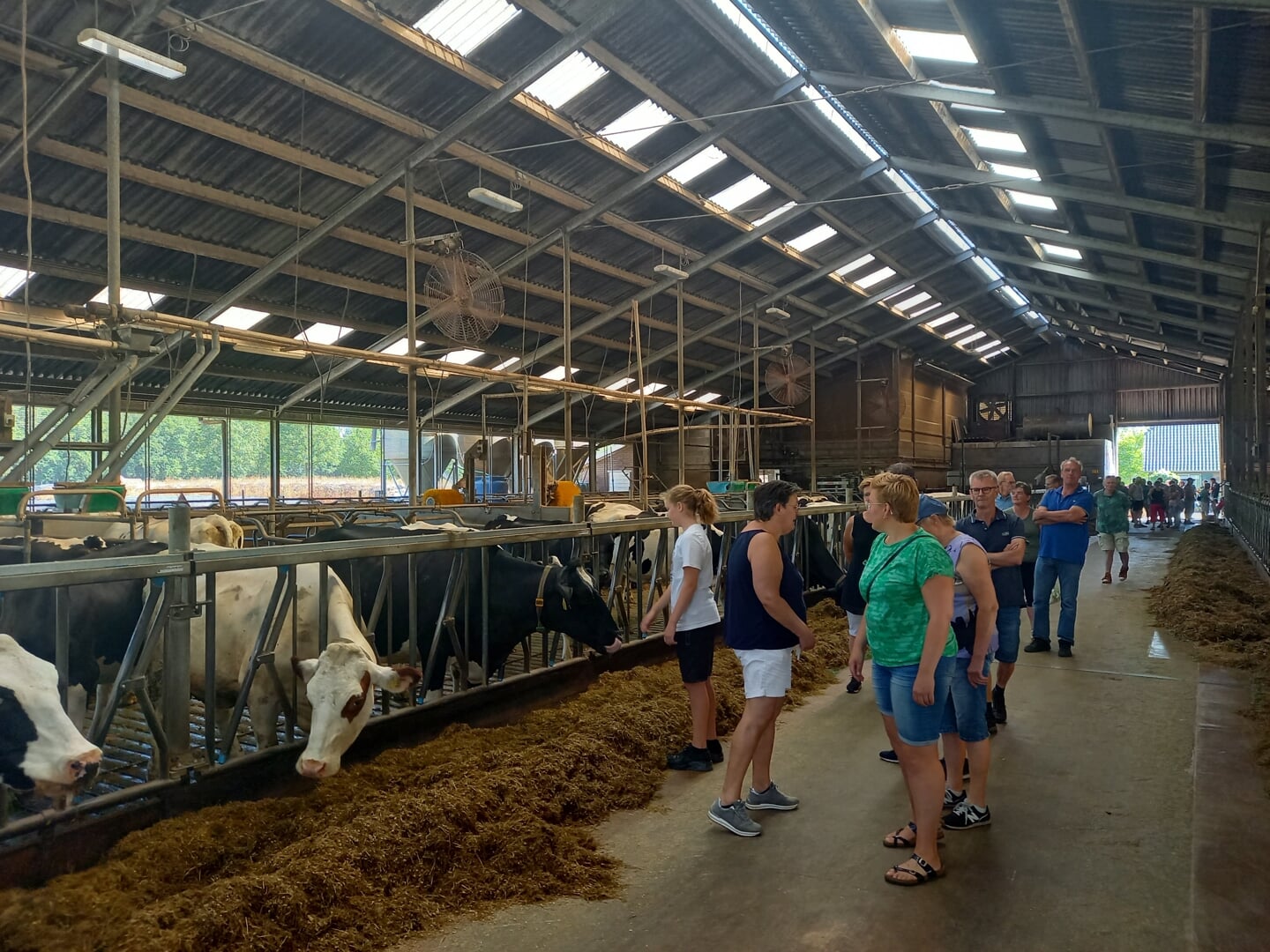 Het eerste bedrijf bezochten de deelnemers het melkveebedrijf van de familie Lievestro aan de Broekweg in ‘t Ruurlose Broek.