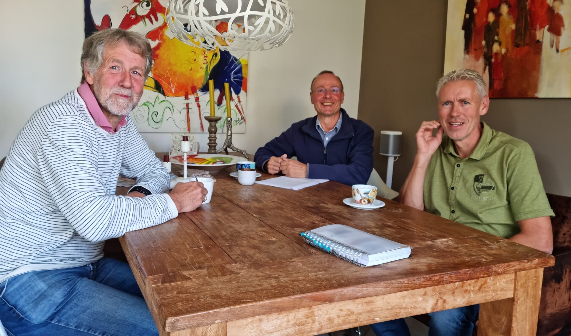 Het Parkinson Café Team met (vlnr) Charles Knobben, Herman Leusink en Johan Lindner. Foto: Rob Weeber