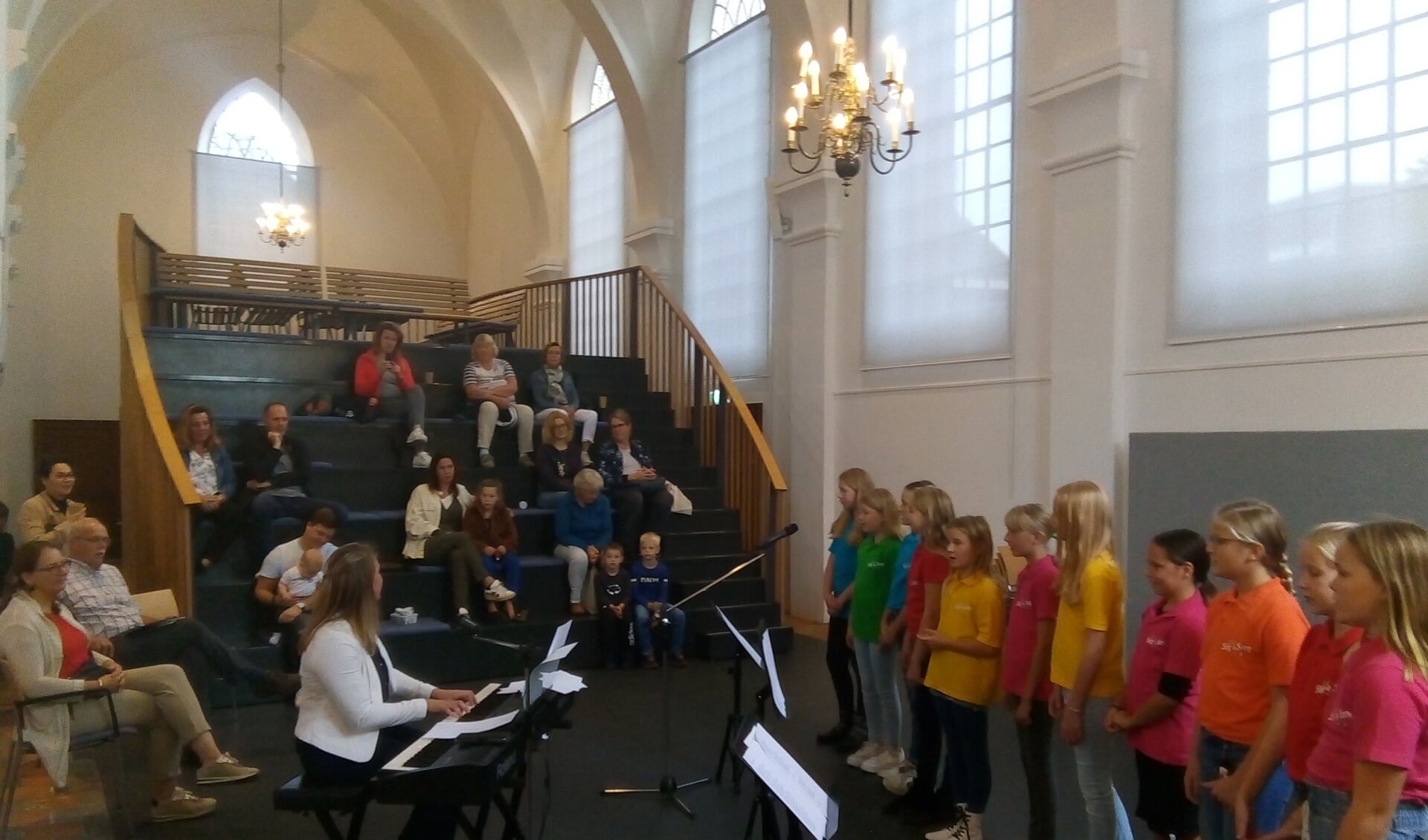 Kinderkoor Sing a Song onder leiding van Karin Hukker zal tijdens de actiedag optreden. Foto: PR. 