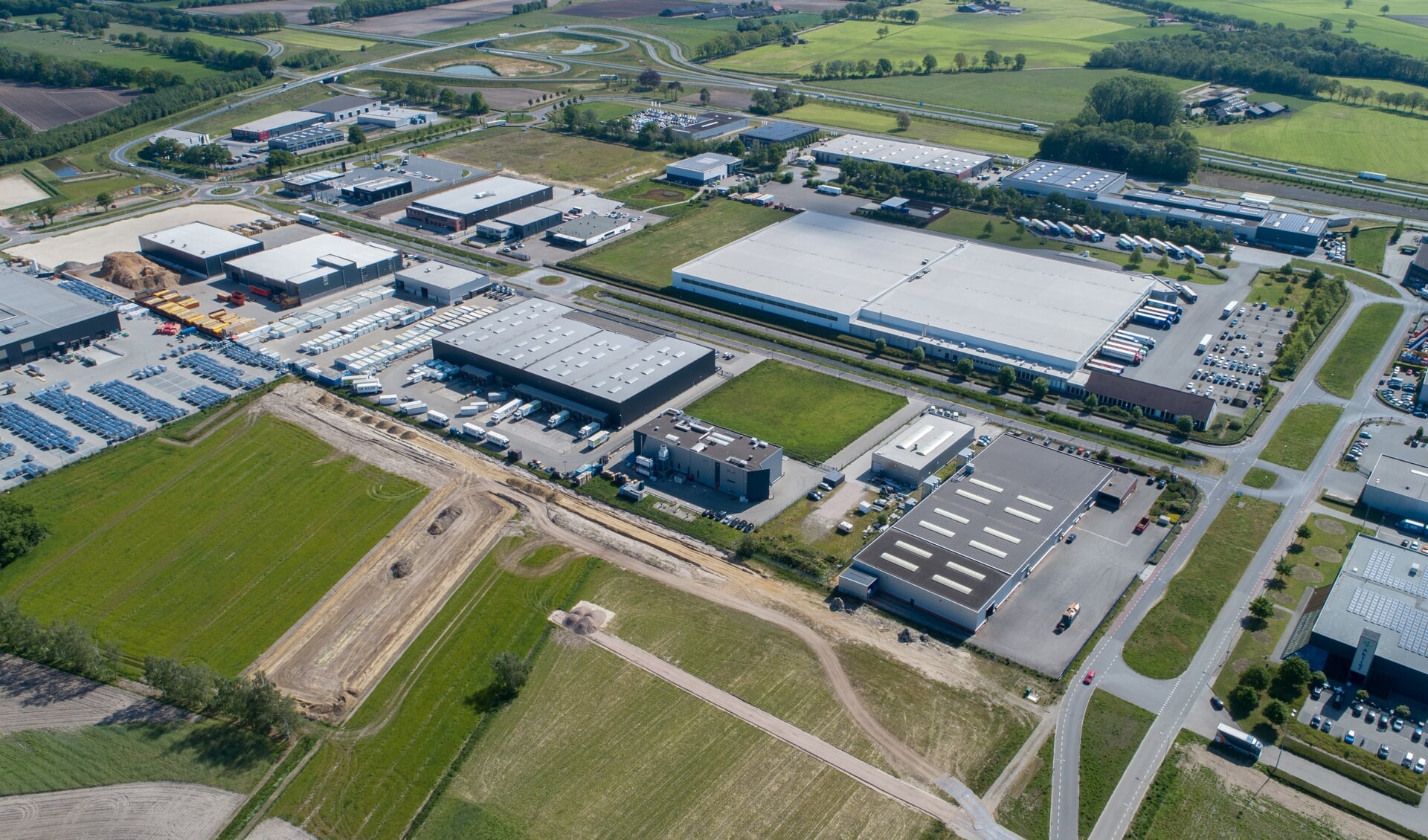 Luchtfoto van industrieterrein De Laarberg. Foto: PR