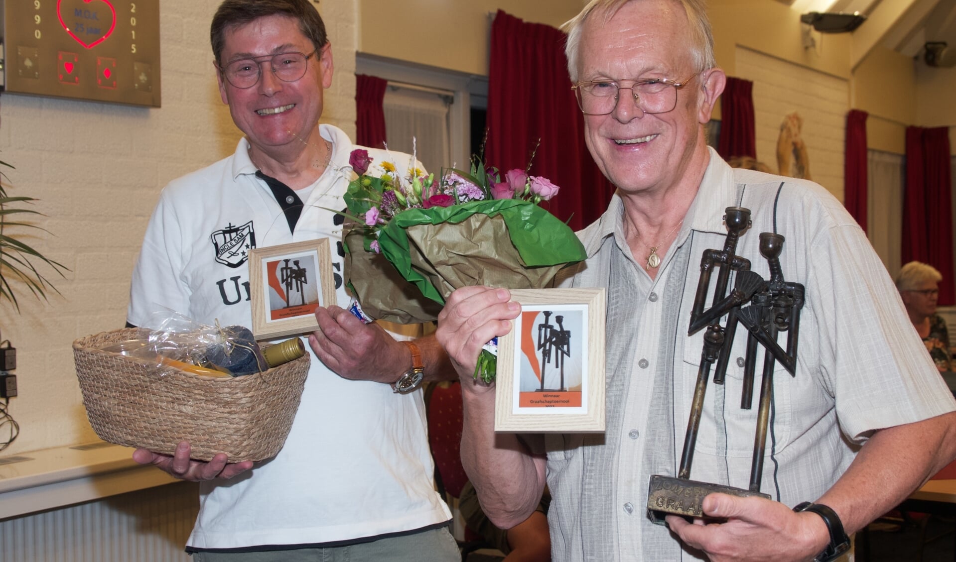 Johan Rutting en Jos Schunselaar na de finale. Foto: PR