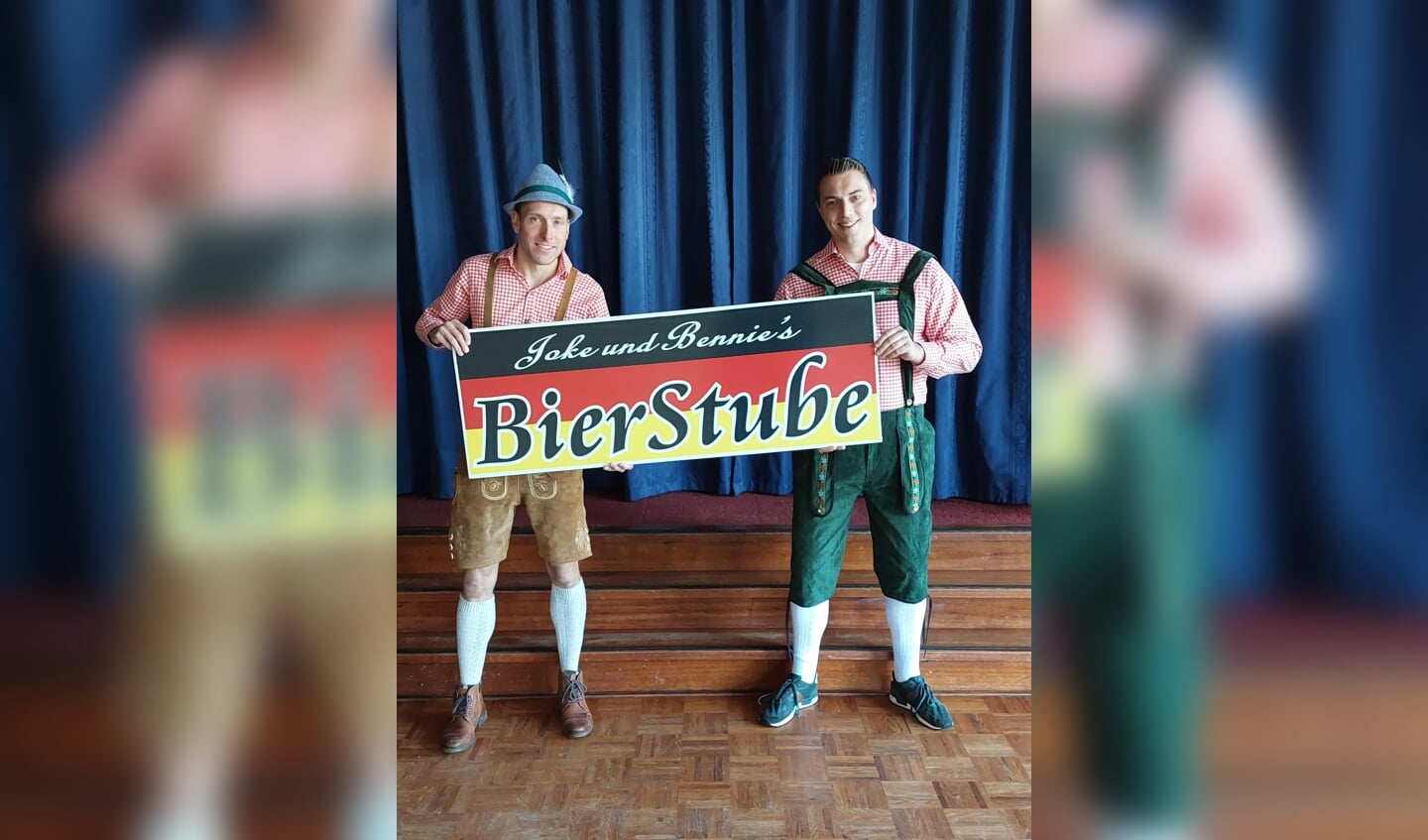 De twee ‘Misters’ uit de buurtschap Miste, bij Robert Woordes en Wander Tijdeman. Foto: PR