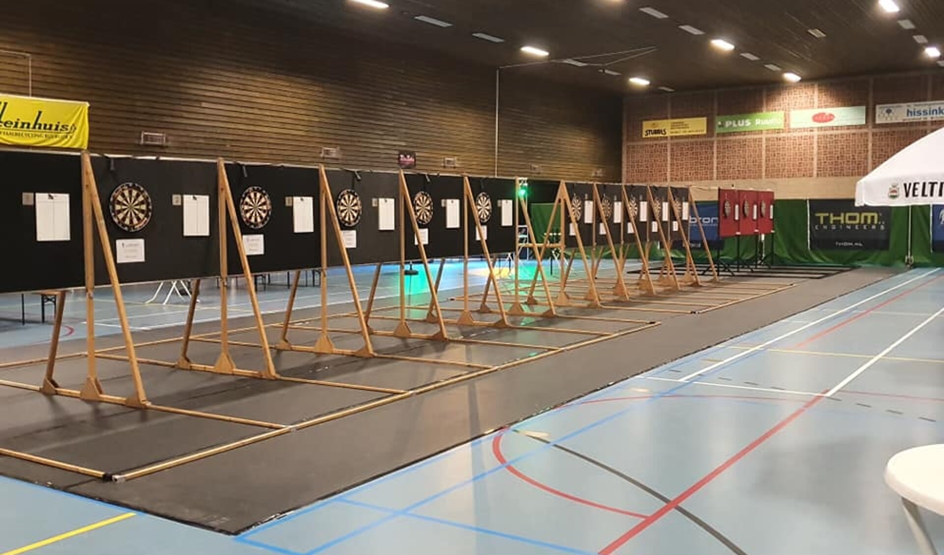 Speelloacatie voor het Lubron Berkelland Open Darttoernooi 2023 is sporthal 't Rikkenhage in Ruurlo. Foto: PR.