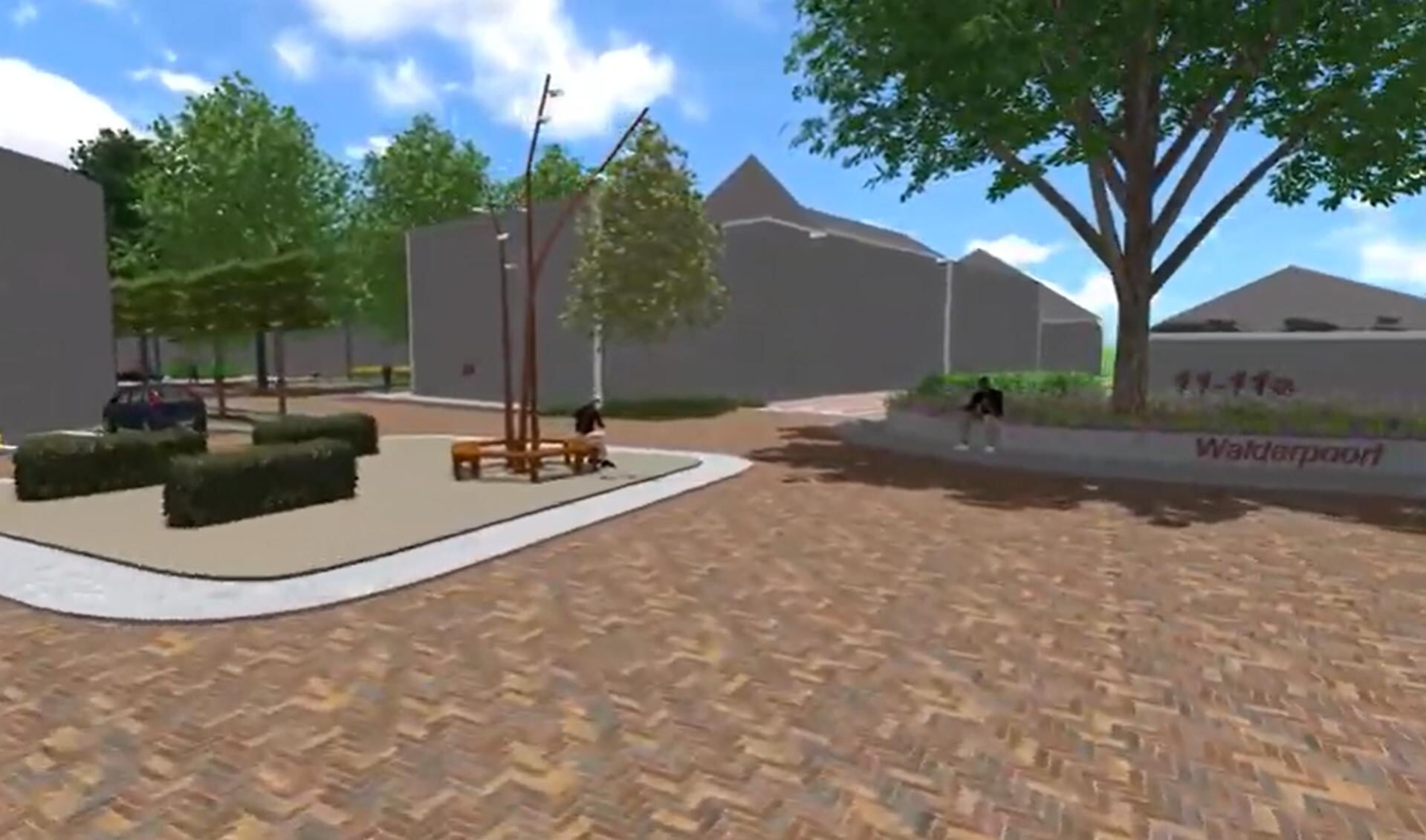 Impressie van de Walderpoort uit de 3D-animatie op de website van de gemeente Lochem