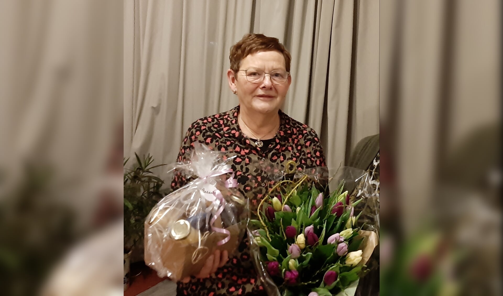 Gerda Masselink neemt als secretaris afscheid van De Zonnebloem. Foto: Desiree van Gorp