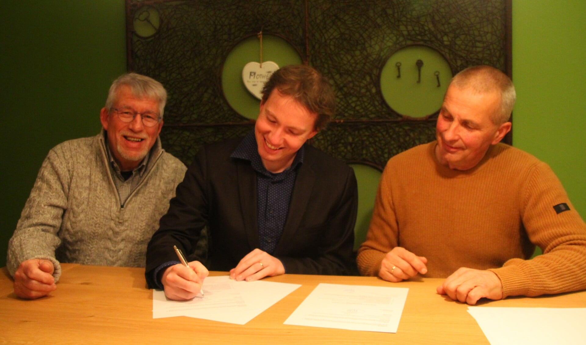Vlnr: Wim Jansen, Mathijs Dubbeldam en Jan Bongen. Foto: PR