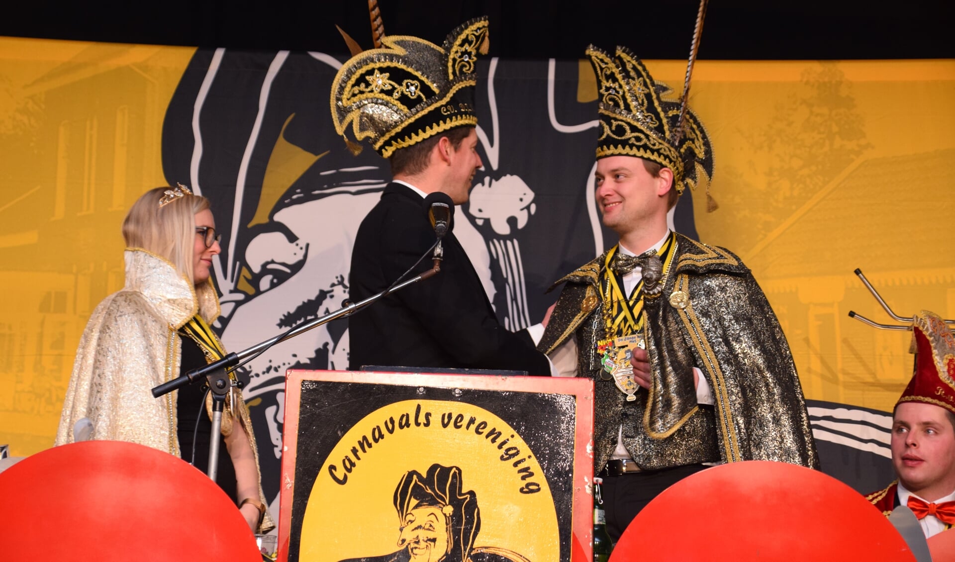 De sinds 2020 regerende Prins Niels 1 zal aftreden bij de Jonge Nölepeters. Foto: De Jonge Nölepeters