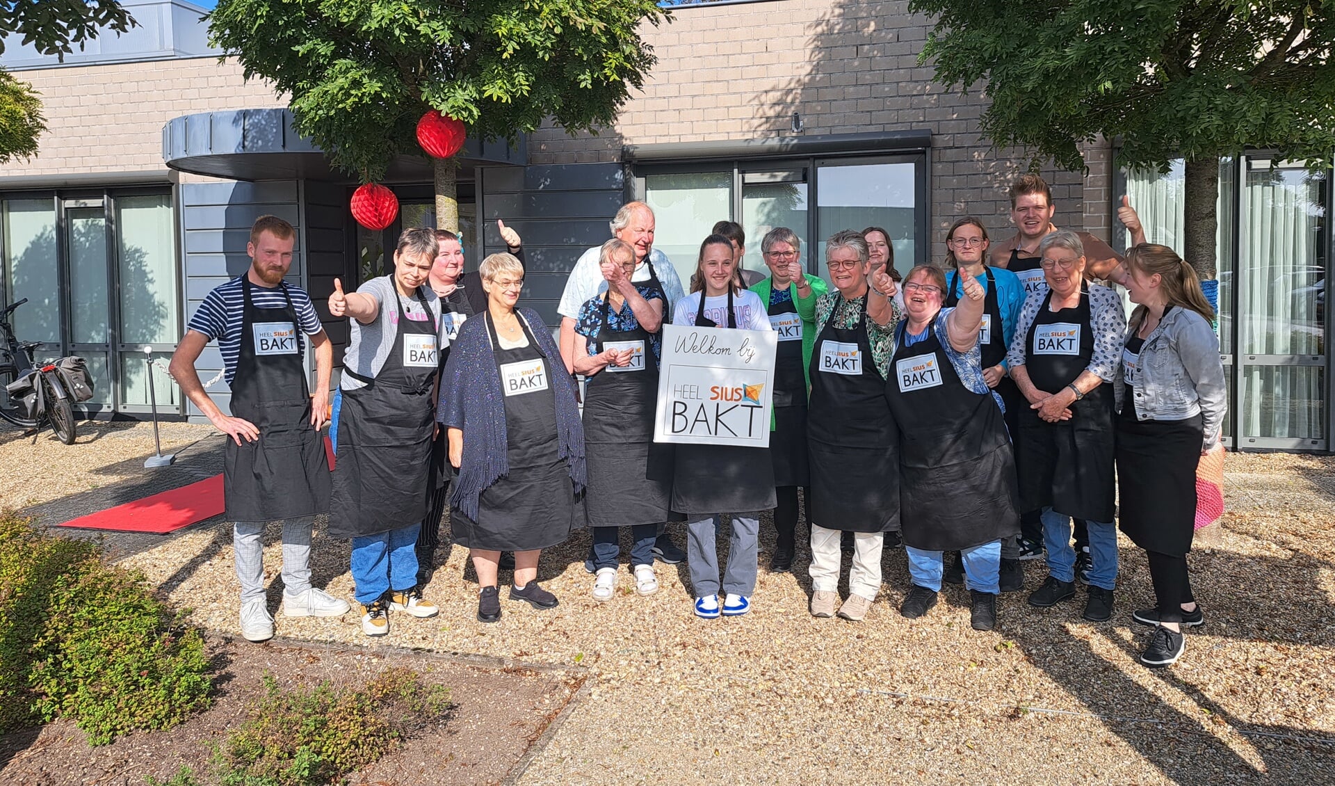 De cliënten van Sius hebben samen met hun begeleiders enthousiast meegedaan aan de wedstrijd. Foto: Kyra Broshuis