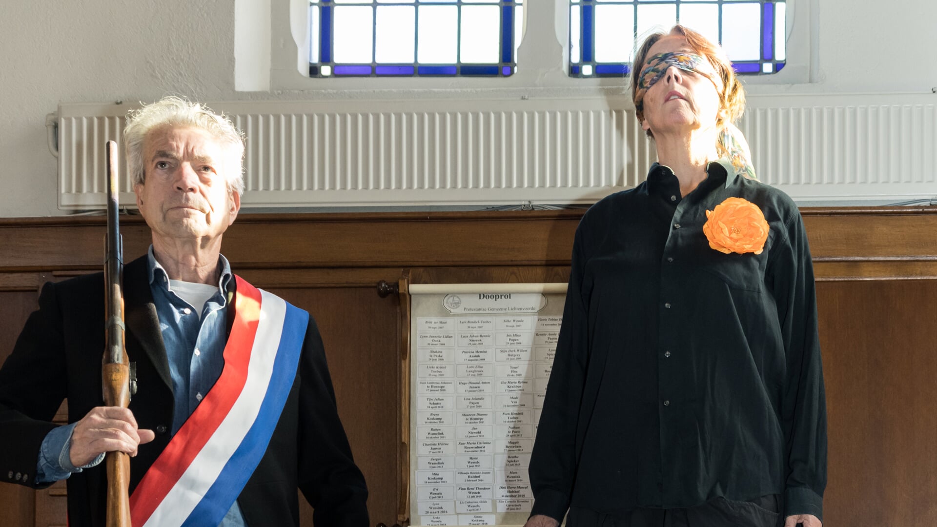 Wouter ten Pas en Hermi Hartjes in de voorstelling 'Fort met de Freule van Dorth!' Foto: Janette van Egten