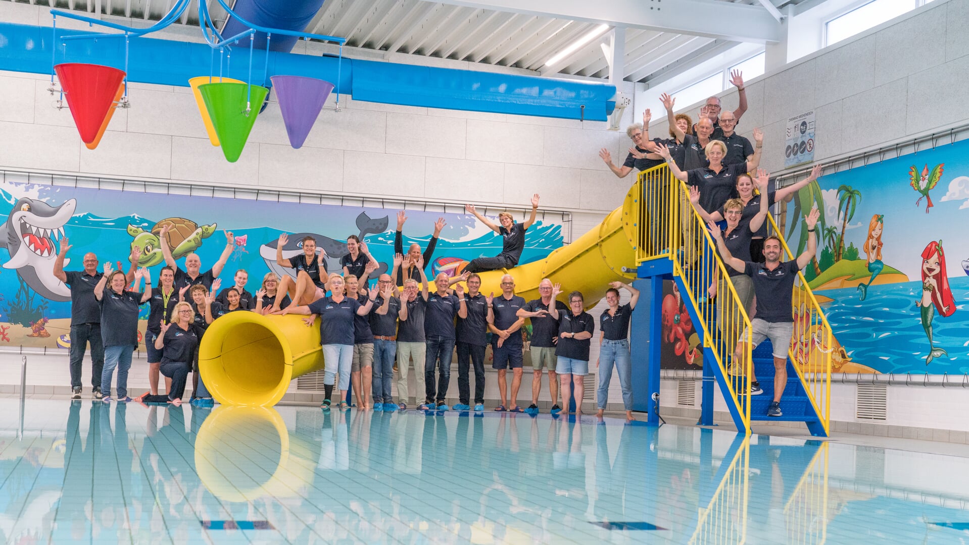 Trotse vrijwilligers die uitzien naar de open dag en de bezoekers gastvrij zullen ontvangen. Foto: Jeroen Scheuter