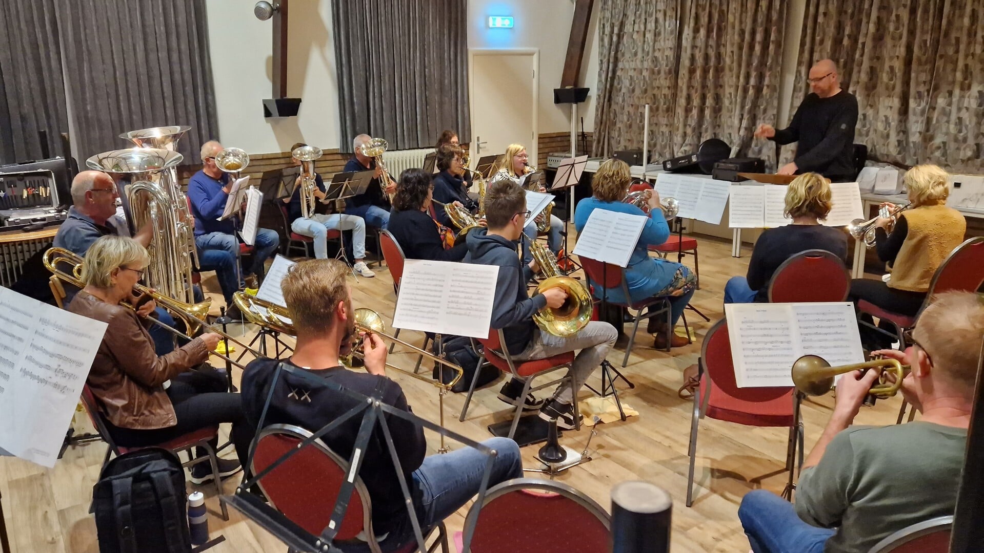 Voorbereidingen voor het najaarsconcert zijn in volle gang. Foto: Euterpe Halle