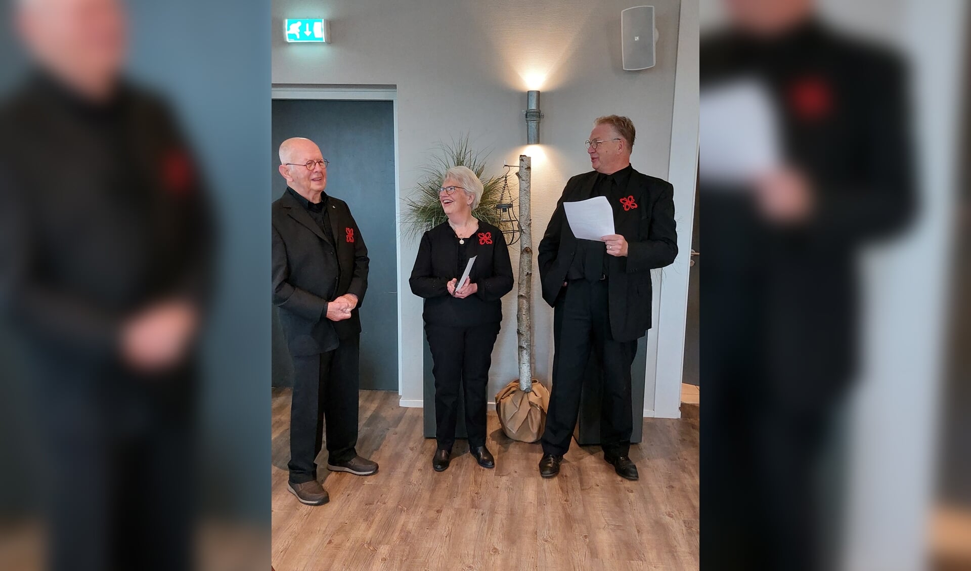 Vlnr: Wim Kämink, Willemien te Hennepe en voorzitter Henk Westervelt. Foto: PR