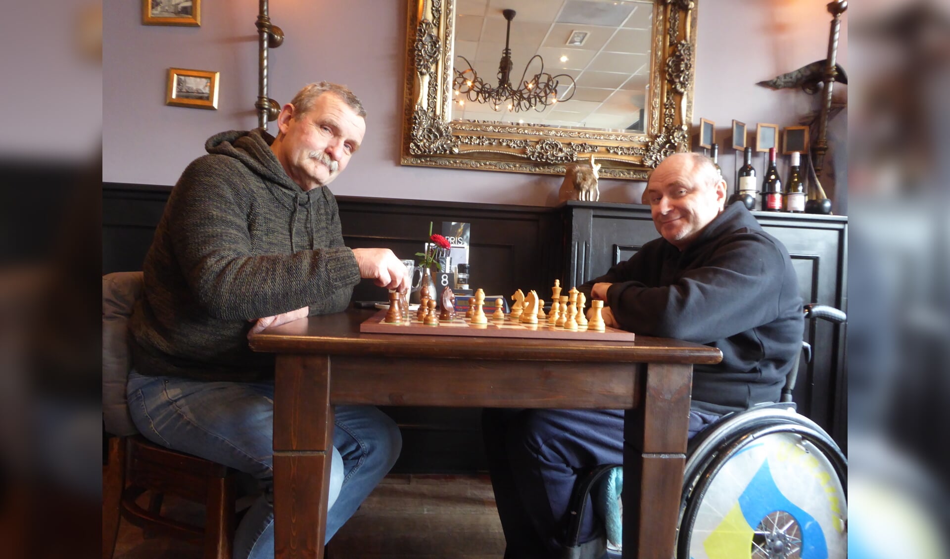 Oekraïner Denis Zhumela, die bij Ruurlose Schaakvrienden schaakt en direct furore maakt, eindigde ex aequo met Pieter van Delft als Winterkampioen. Foto: PR