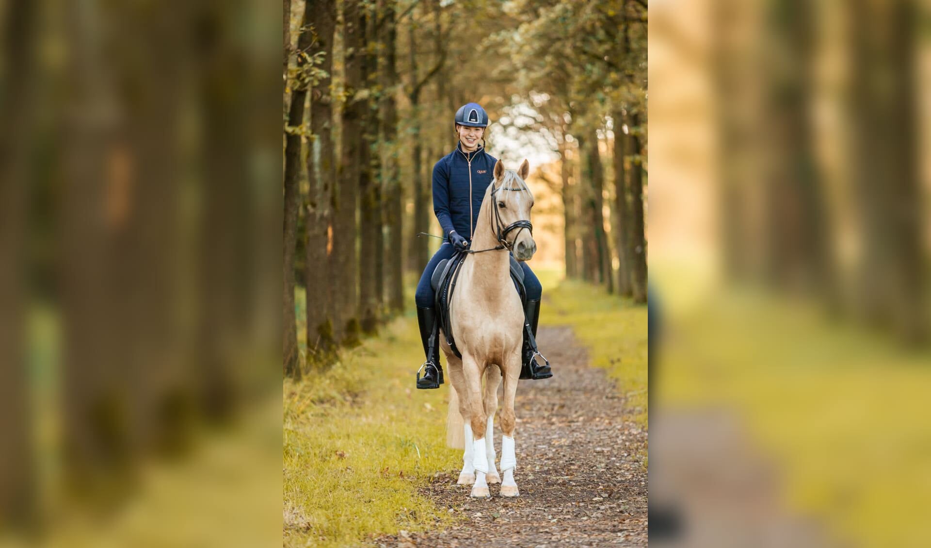 Fajah Schurink won in Gorssel tweemaal, met haar pony Golden Star v.d. Schermeer’s Hof. Foto: Noa ter Braak
