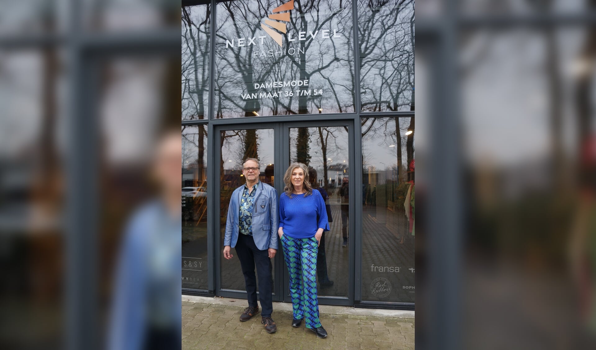 Gert Kraaijenzang en Heidi Gosselink van damesmodezaak Next Level Fashion. Foto: Richard Stegers