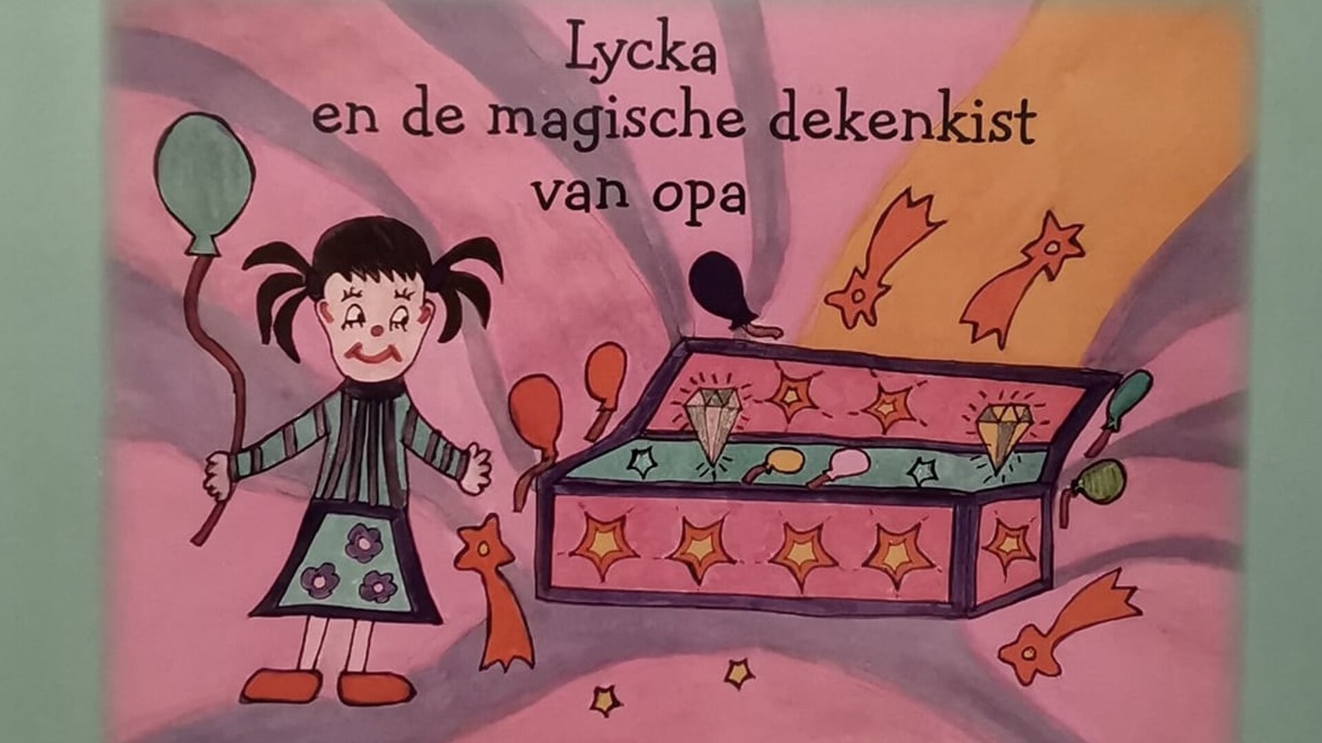 De cover van 'Lycka en de magische dekenkist van opa'.