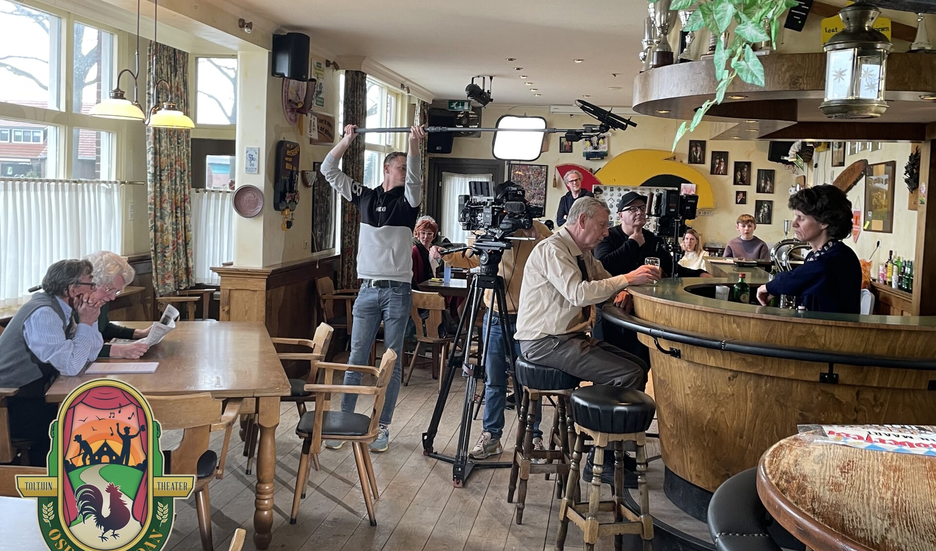 Opnames voor Øsen & Angoan in café Halfweg in Voor-Beltrum. Foto: PR
