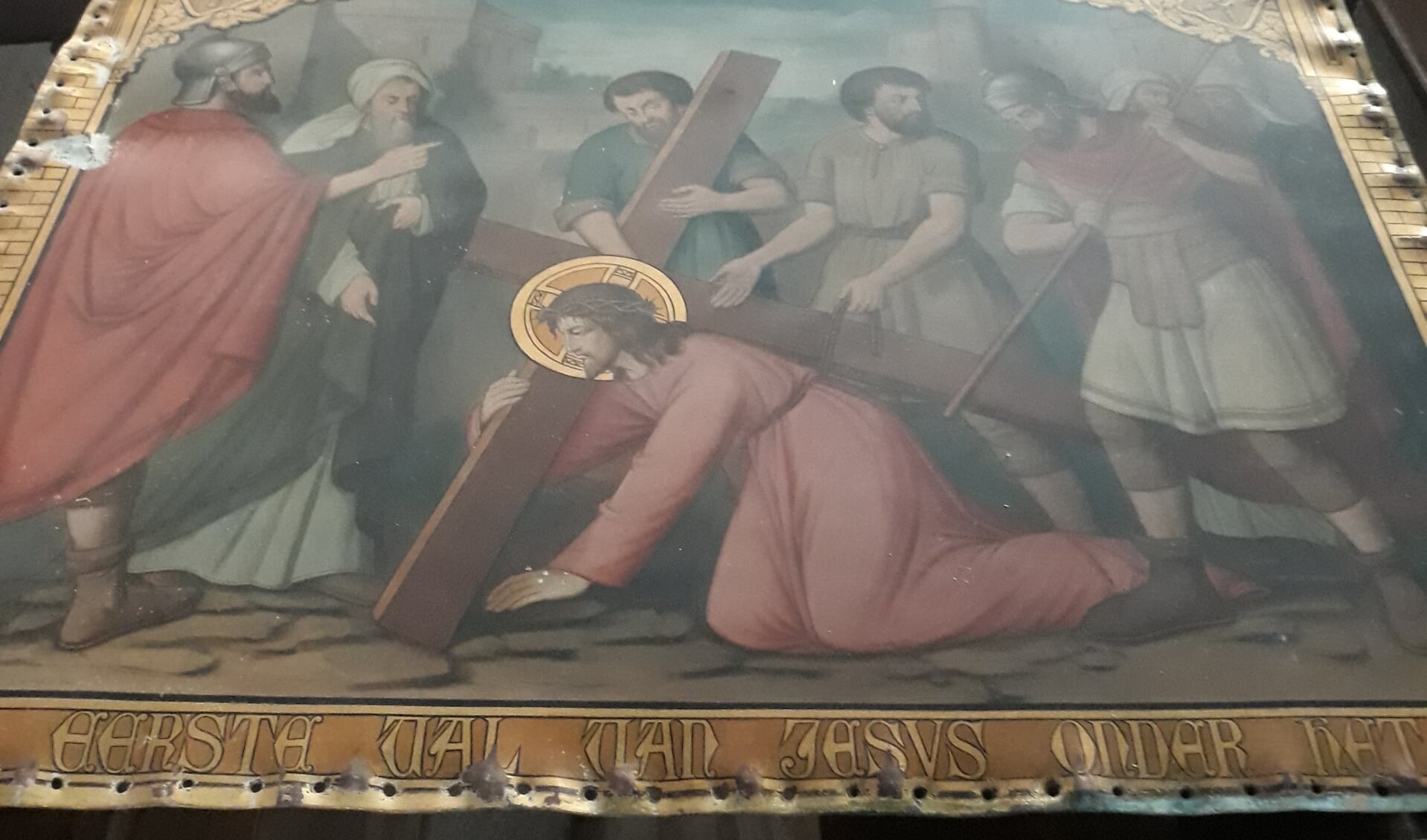 Een van de eerste kruiswegstaties van de H. Antonius van Paduakerk. Foto: PR