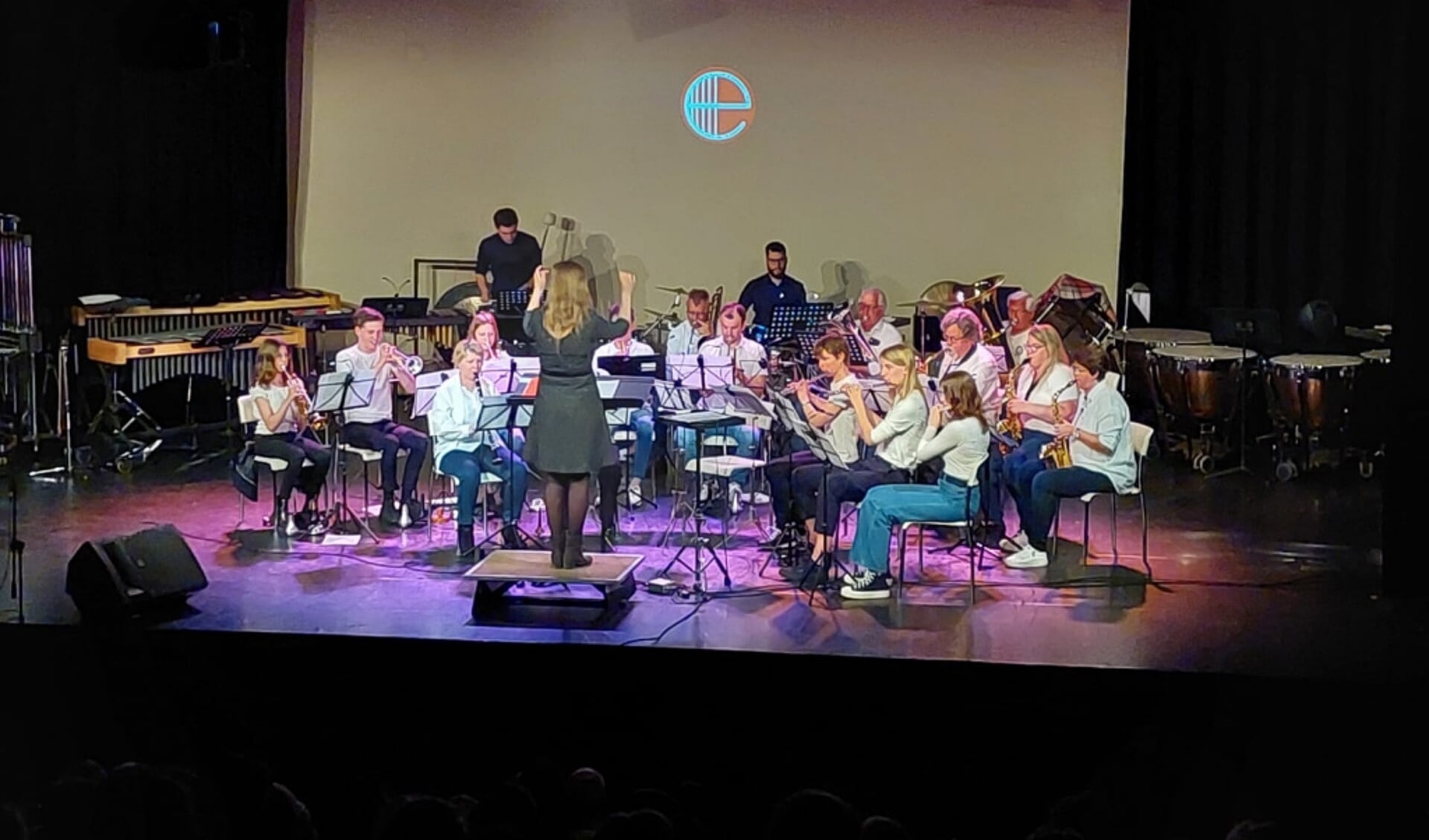 Het B-orkest van Excelsior tijdens voorjaarsconcert, vorig jaar. Foto: PR