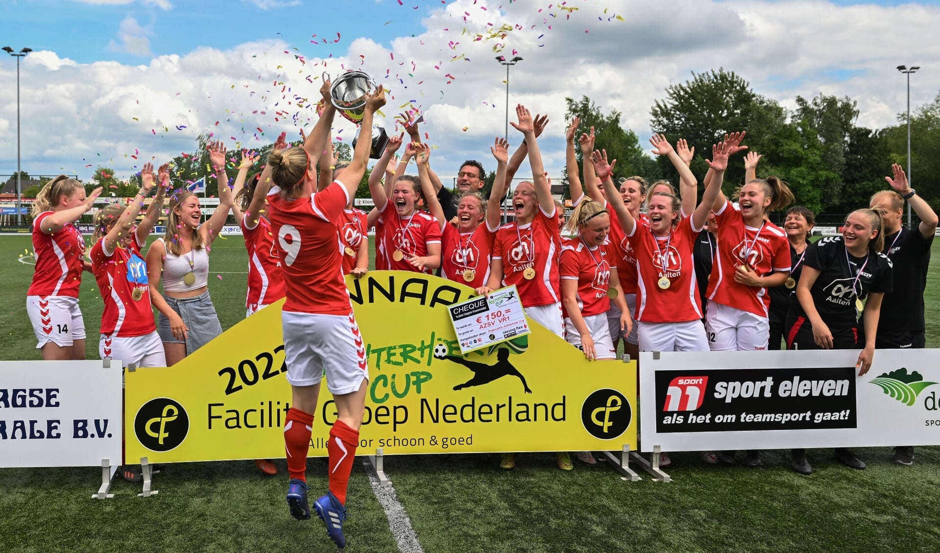 AZSV was winnaar in 2022 in de categorie Vrouwenvoetbal van de Achterhoek Cup. Foto: PR