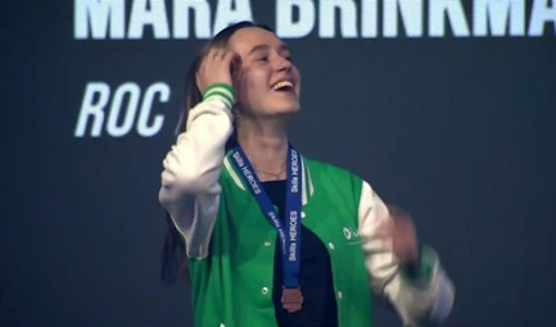 Tijdens de prijsuitreiking mocht Mara Brinkman de bronzen medaille in ontvangst nemen. Foto: PR
