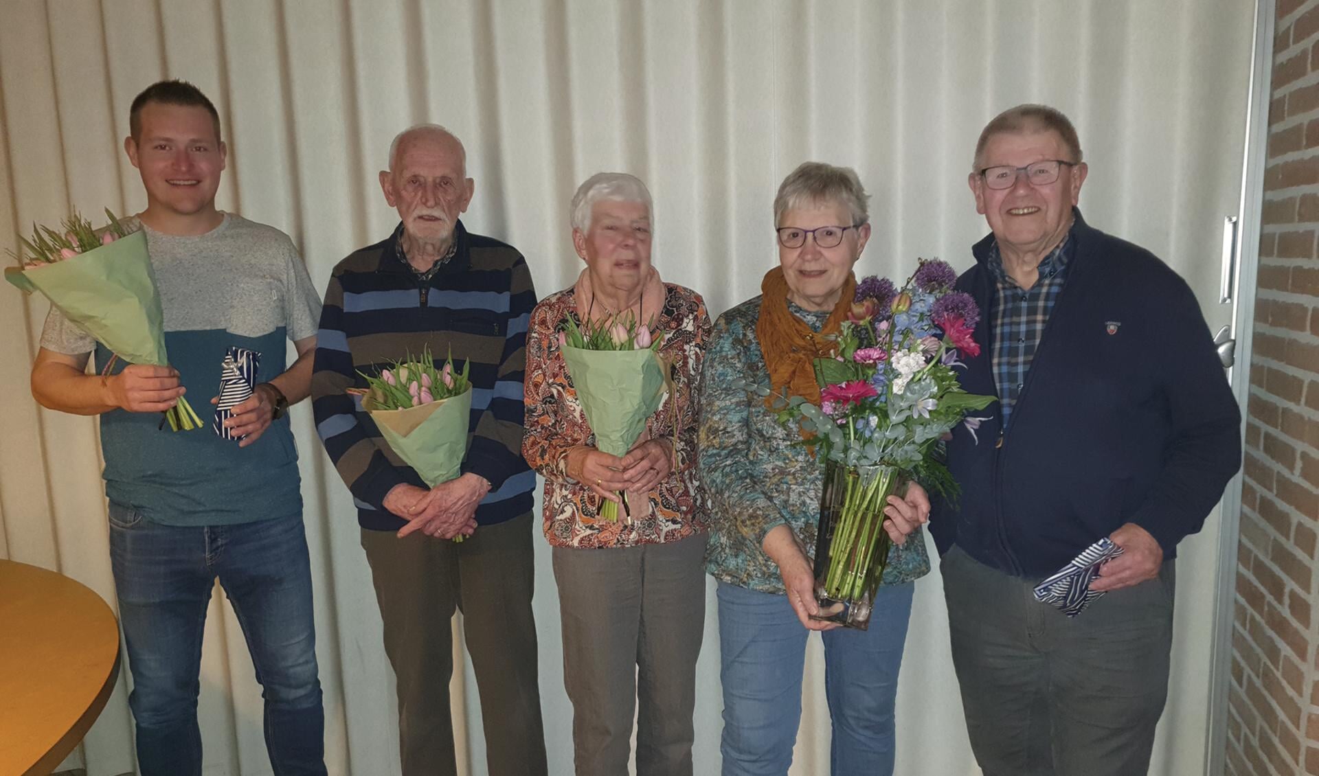 Jasper Korten, Ab Luimes, Annie Lubbers, Dinie en Henk Hoftijzer. Foto: PR