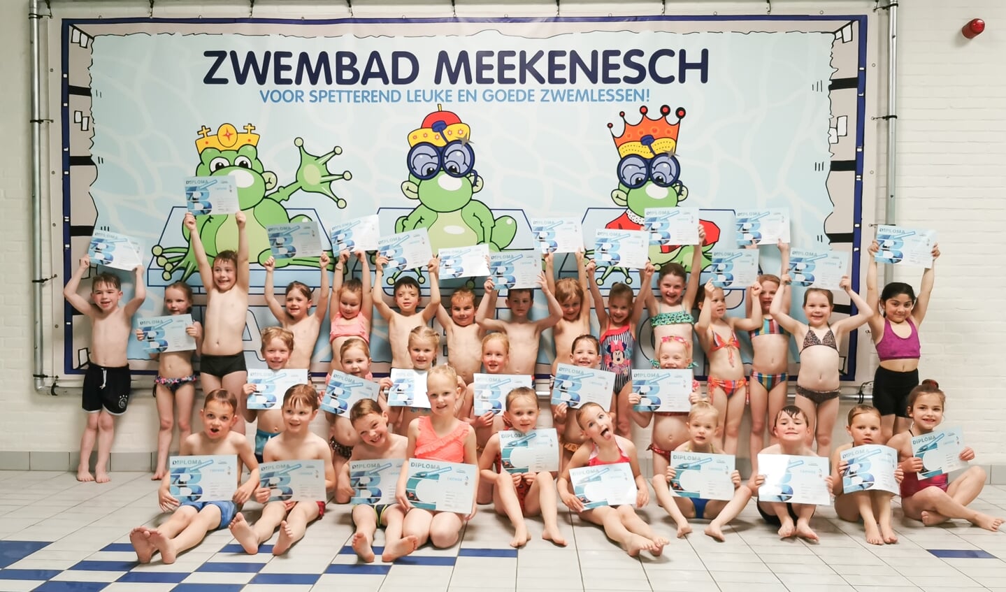 Geslaagd voor diploma B of C! Foto: Zwembad Meekenesch