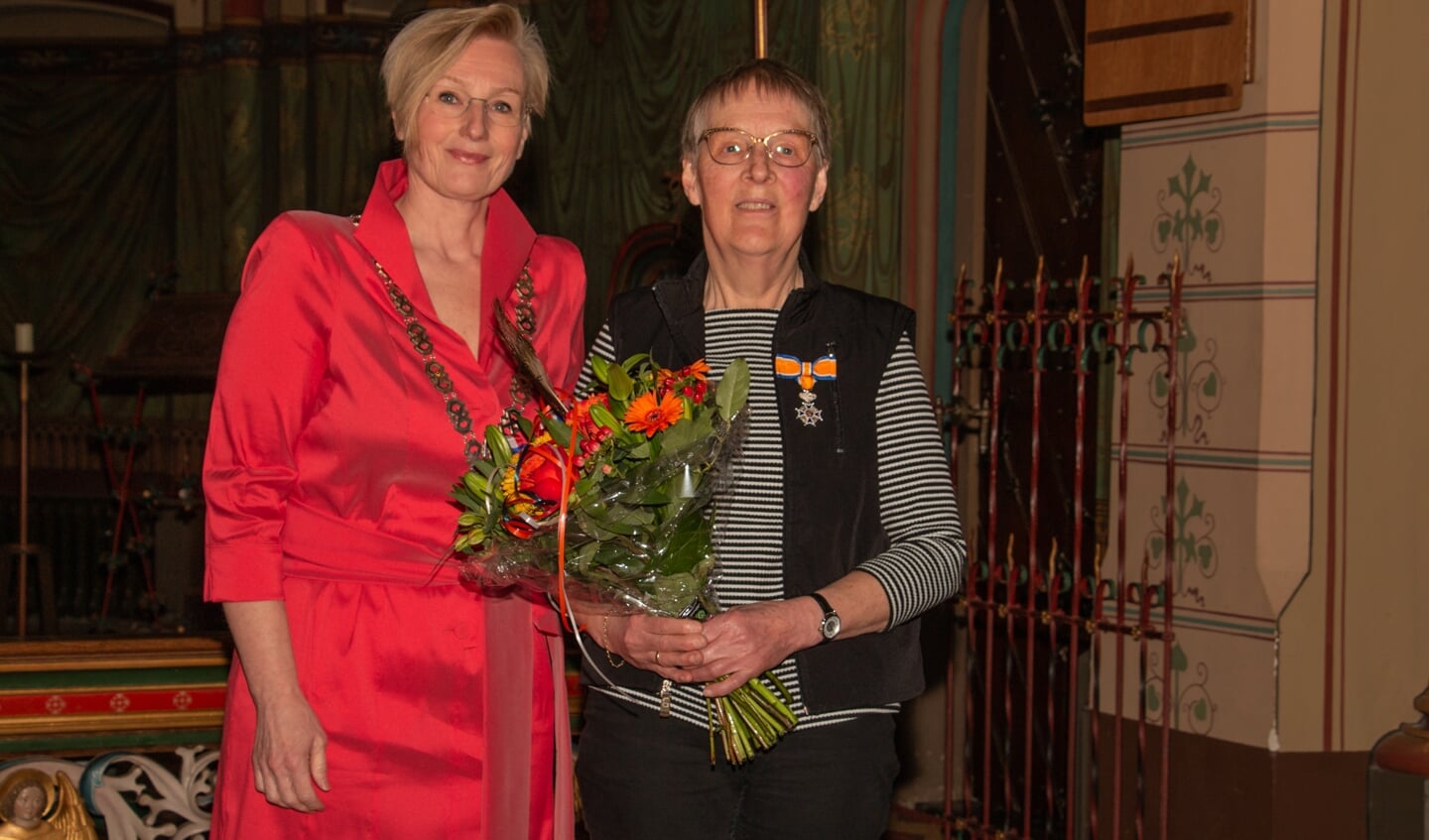 Ria Klein-Kranenbarg-Lamers uit Vorden: Lid in de Orde van Oranje Nassau. Foto: Liesbeth Spaansen