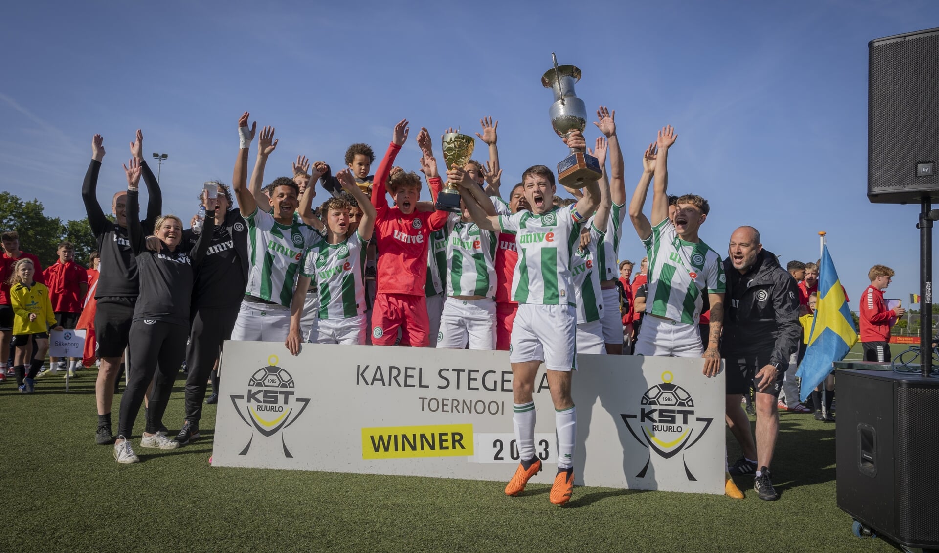 De winnaars van het PLUS Stam Karel Stegemantoernooi 2023: FC Groningen. Foto's: Blacktax 