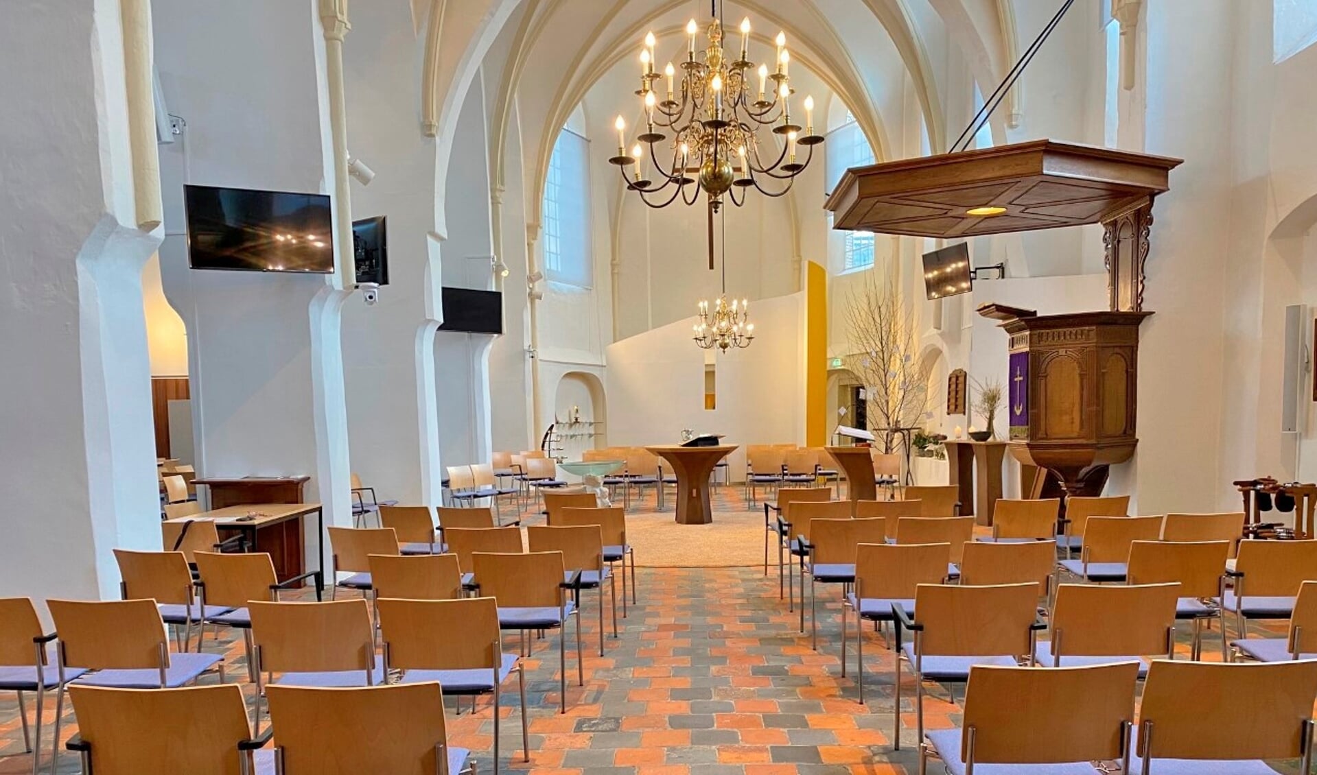 De kerkzaal wordt in augustus expositieruimte. Foto: PR