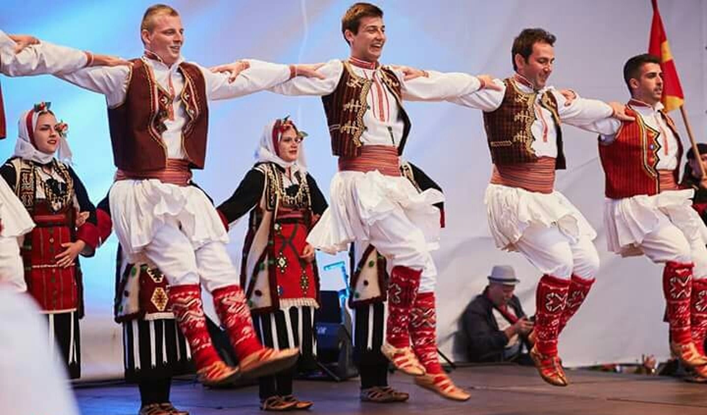 Dansgroep uit Noord Macedonie. Foto: PR