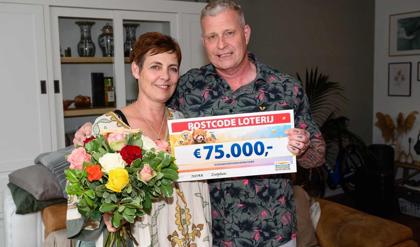 Kea en Ton winnen 75.000 euro bij de Postcode Loterij. Foto: Annemieke van der Togt