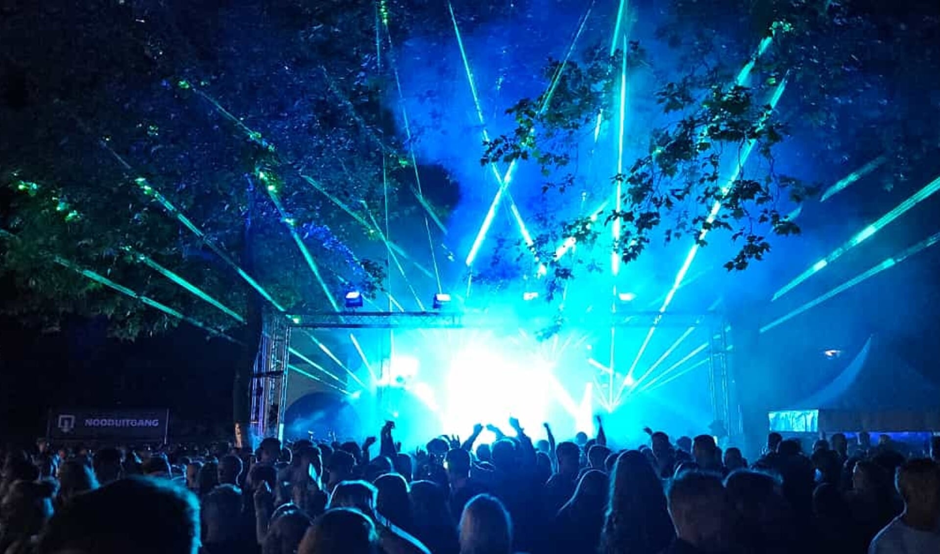 Spectaculaire lasershow op Sjoksfestival 2023. Foto: PR