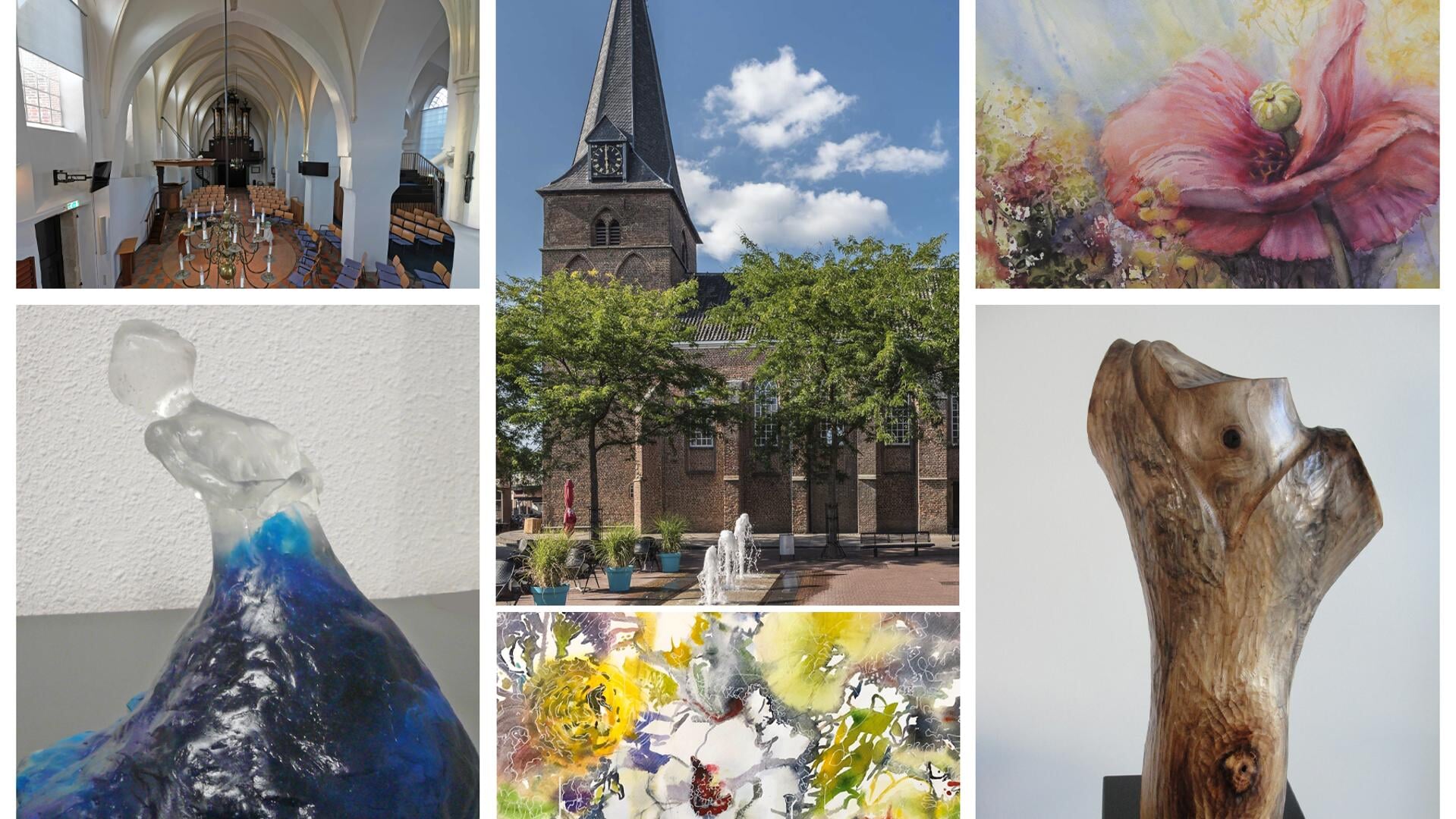 Ruim twintig Berkellandse kunstenaars exposeren in de prachtige entourage van de Ruurlose kerk. Foto: PR