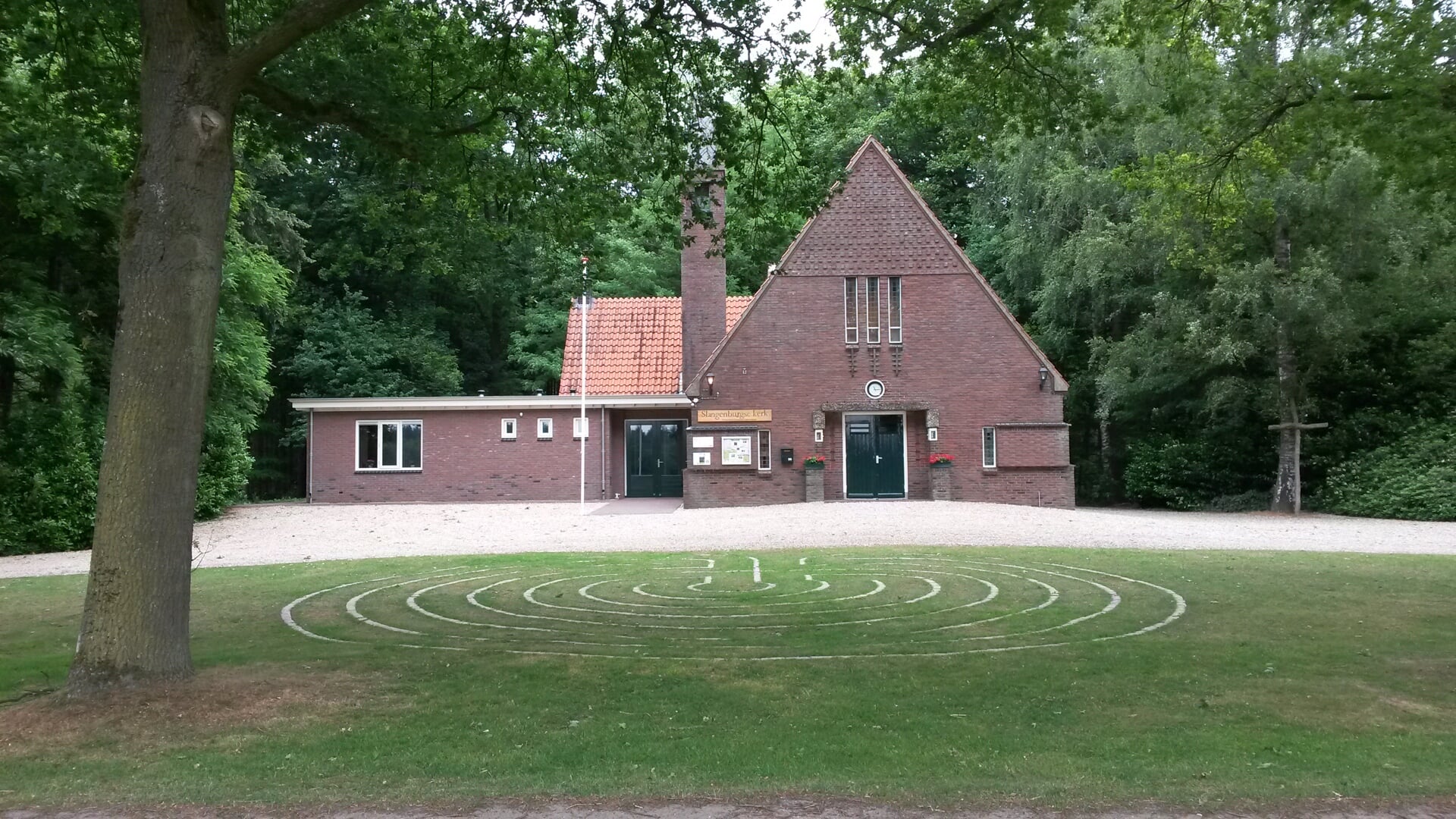 Labyrint voor de Slangenburgse kerk. Foto: PR