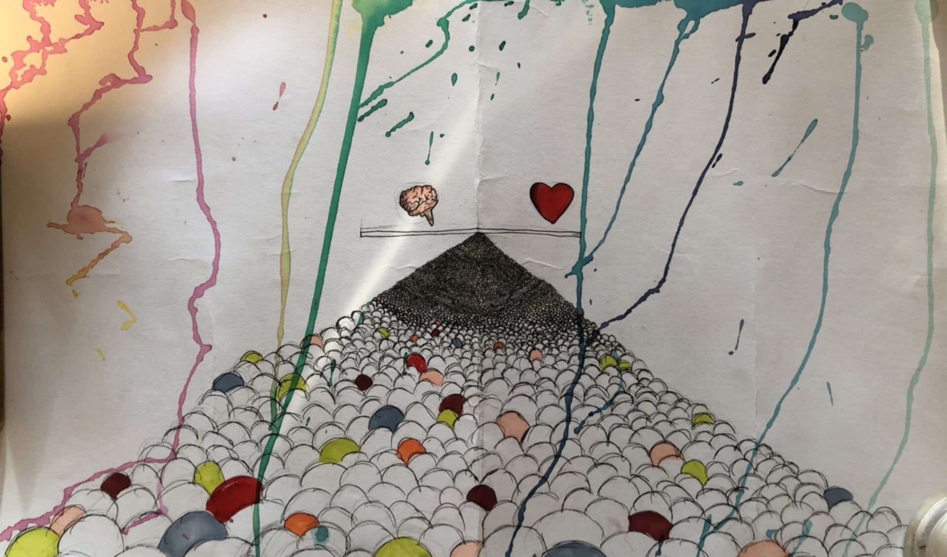 De Nederlandse winnaar Peace Poster Contest 2022-2023: Eleni-Mary Tzxima. Foto: Nationaal Onderduikmuseum