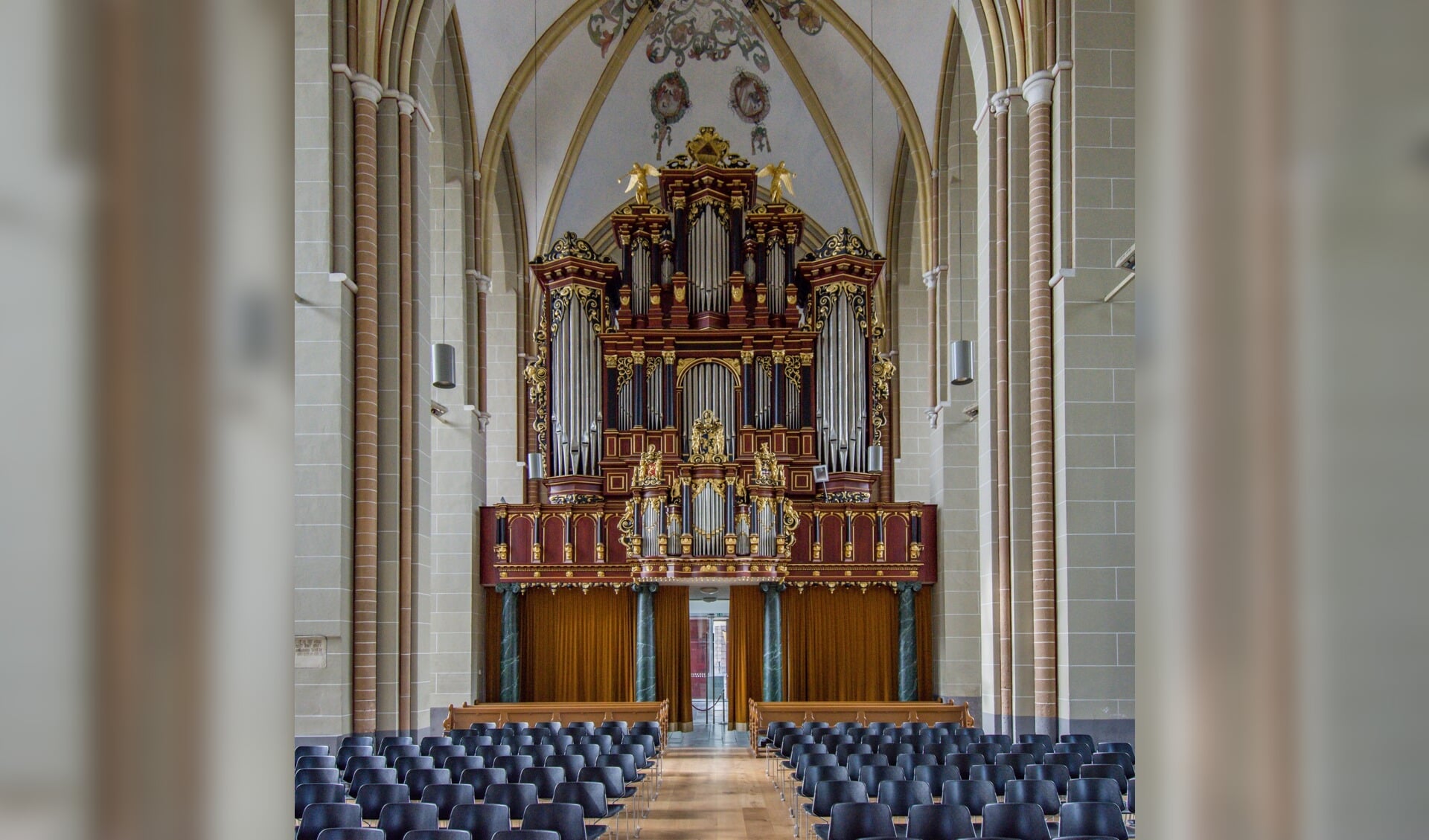 Het Henrick Baderorgel in de Walburgiskerk Zutphen. Foto: PR