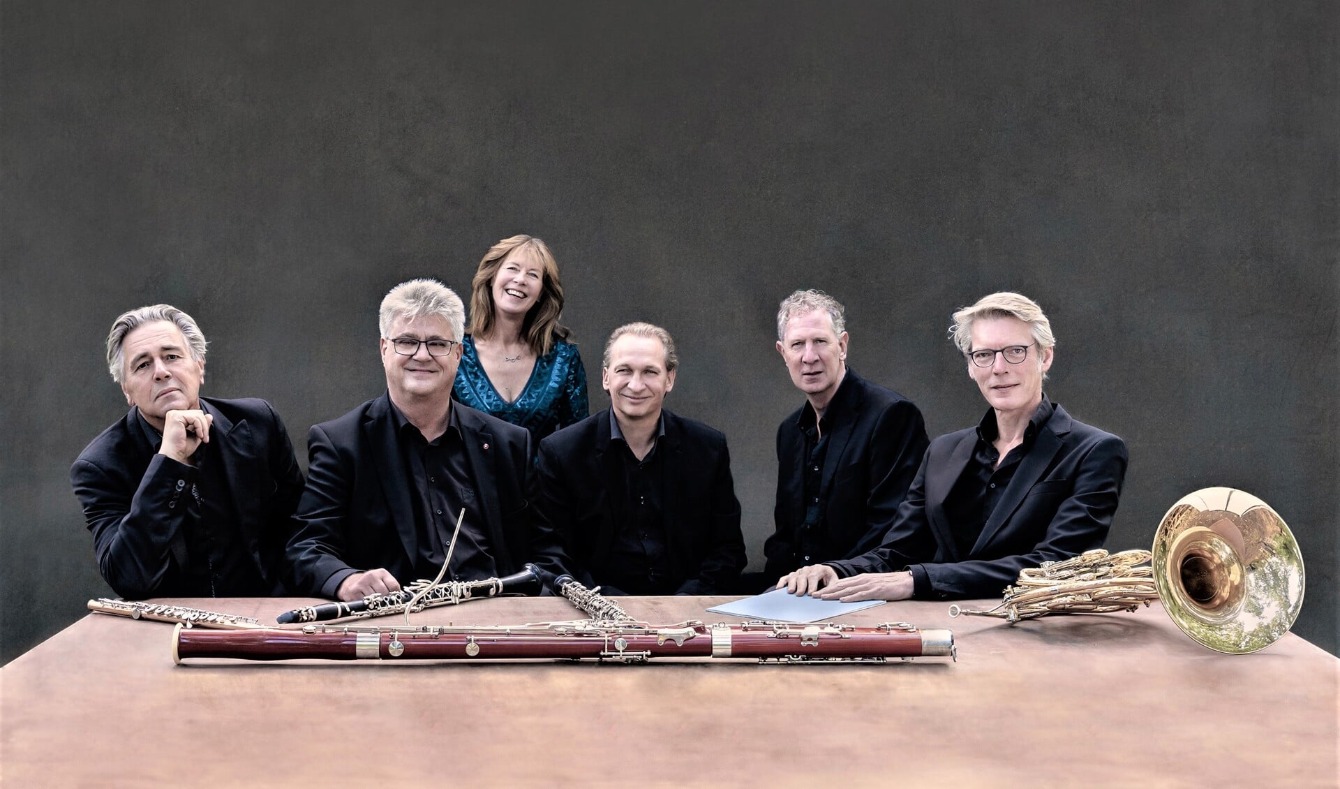 het Hexagon Ensemble. Foto: Marije van den Berg
