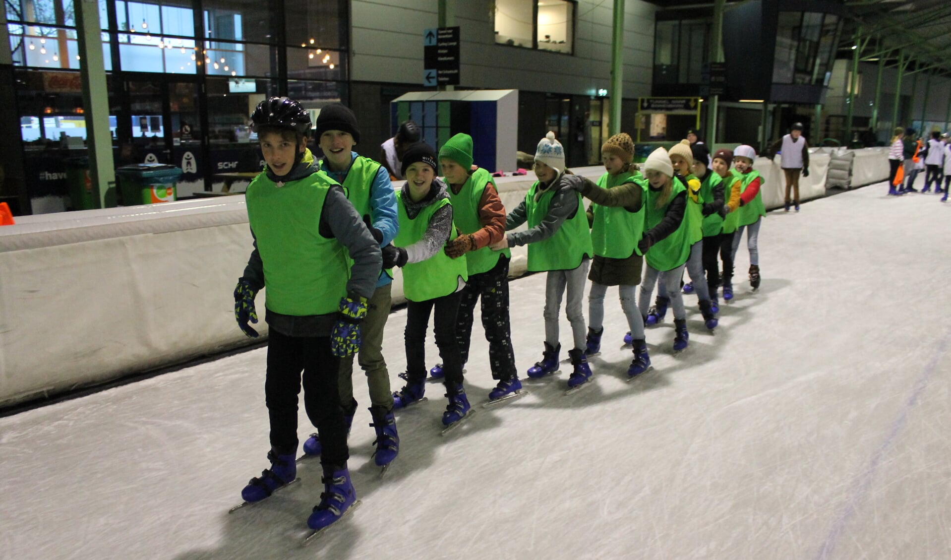 Eibergs schoolschaatsproject werd in 2018 omgedoopt tot Piet de Wit Schaatsproject. Foto: PR
