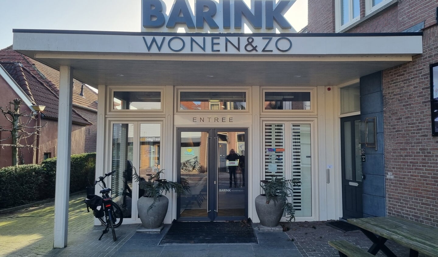 De entree van de Borculose woonwinkel Barink Wonen & Zo. Foto: Rob Weeber