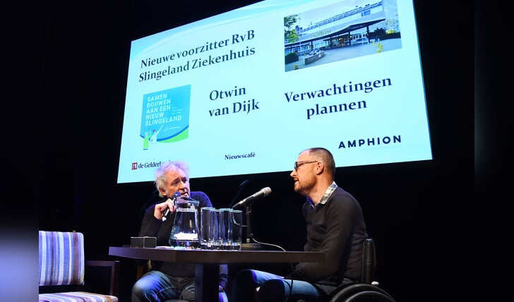 Henny Haggeman en Otwin van Dijk. Foto: Roel Kleinpenning