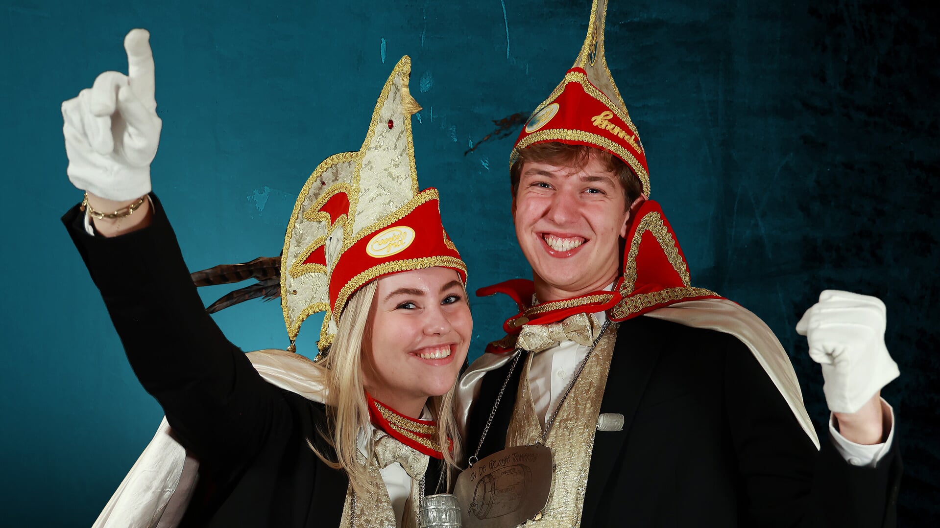 Jonkheer Thijmen en Jonkvrouw Naomi mochten eindelijk hun maandenlange stilzwijgen verbreken. Foto: Maarten Kooiker