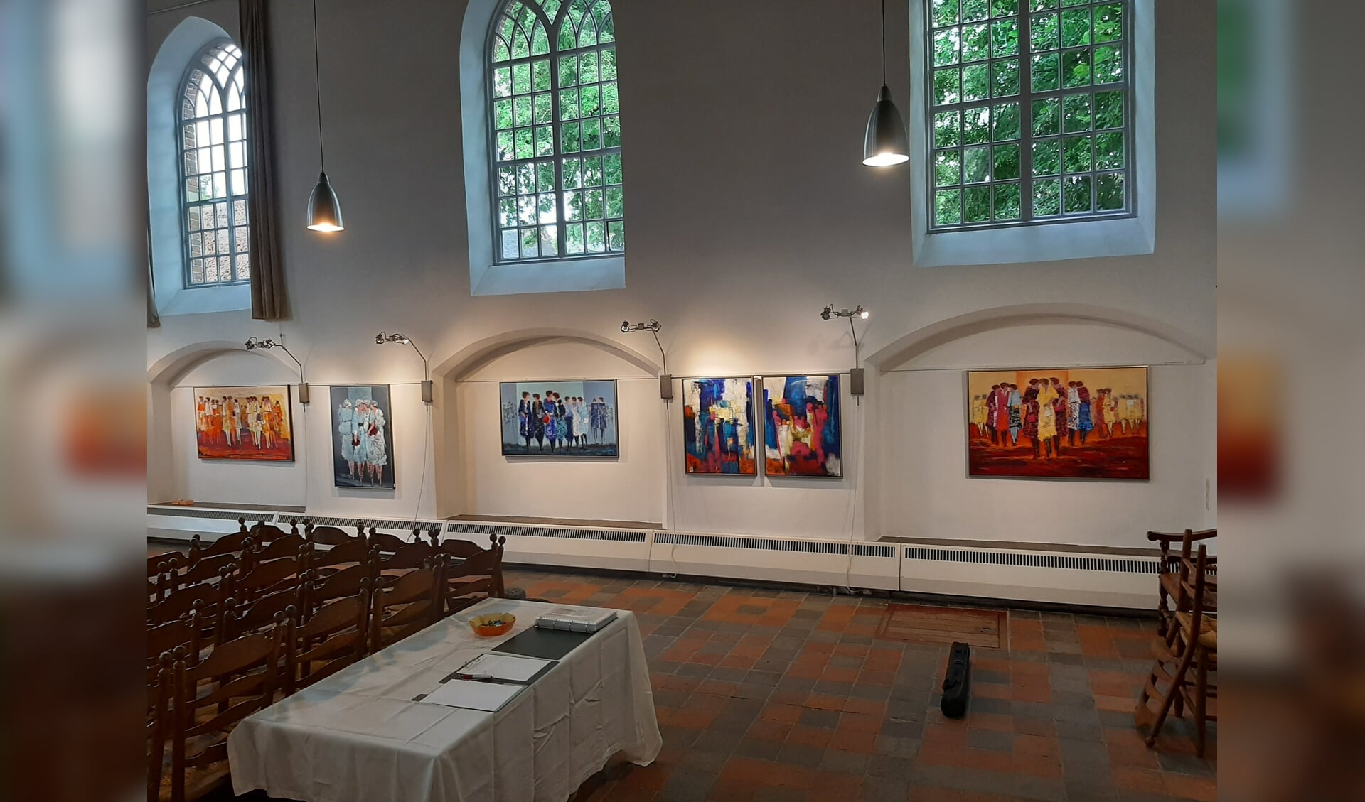 Expositie van Anne von Drehle in de Kapel van Bronkhorst. Eigen foto
