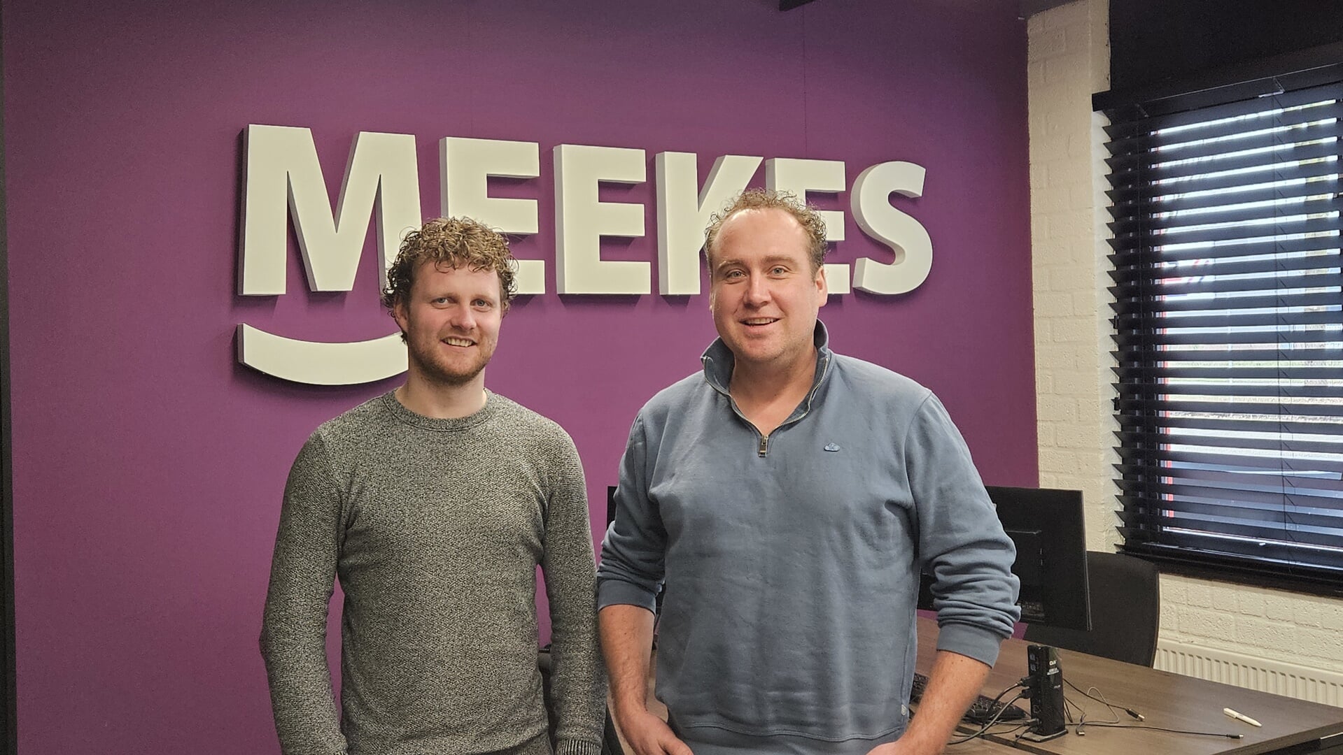 Meekes is nieuw hoofdsponsor van LVG. Eigenaren van Meekes, Jesse Giesen (links)  en Chiel Meekes. Foto: Dinès Quist