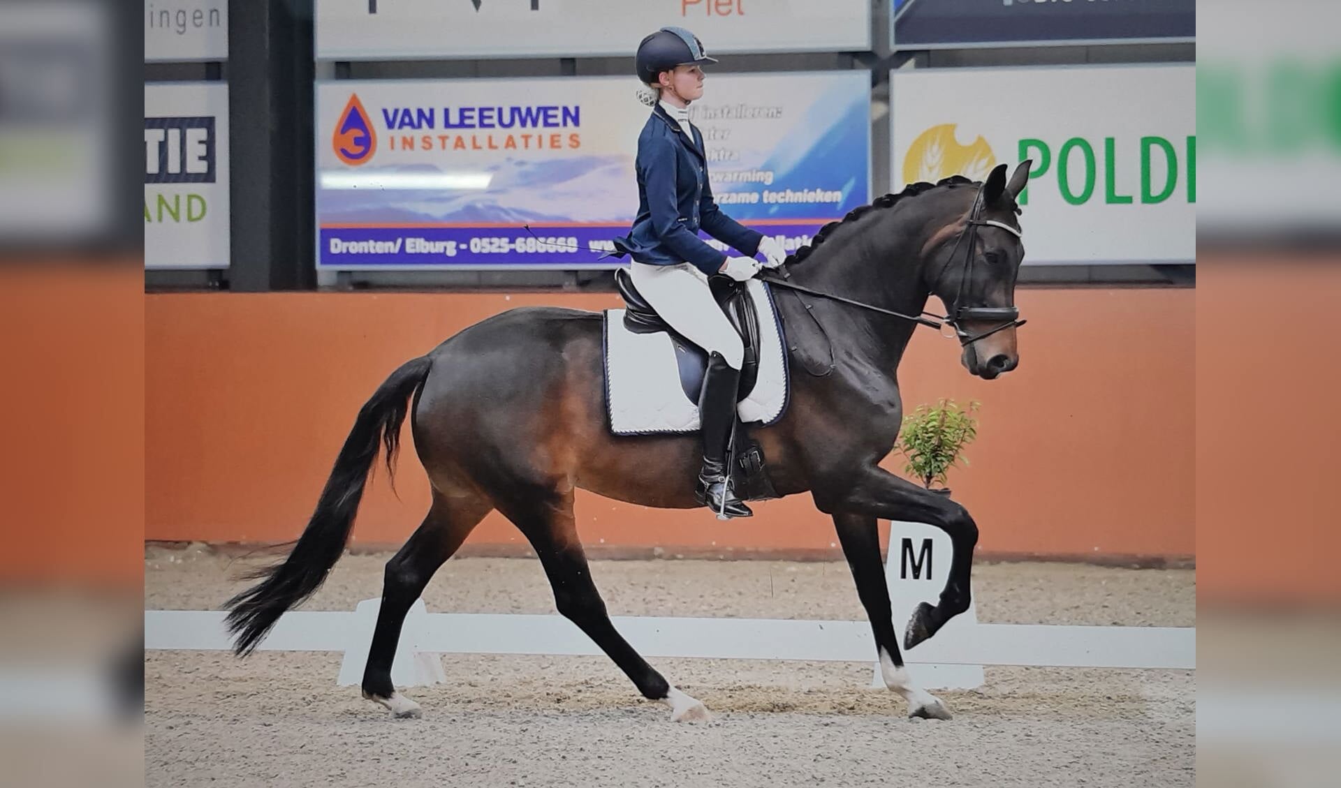 Fajah Schurink en haar paard Kariem reden tweemaal in de prijzen. Foto: PR