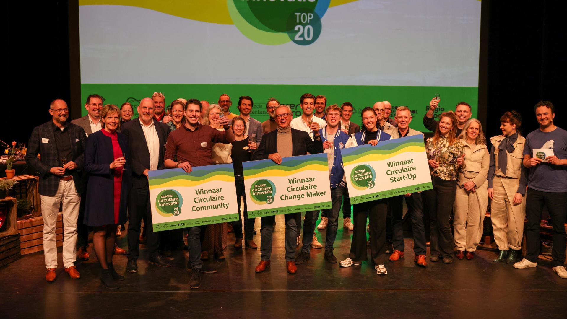 Green Road Equipment, Statieheld en de Verschilmakerij waren de winnaars bij de 
Gelderse Circulaire Innovatie Top 20 in de DRU in Ulft.