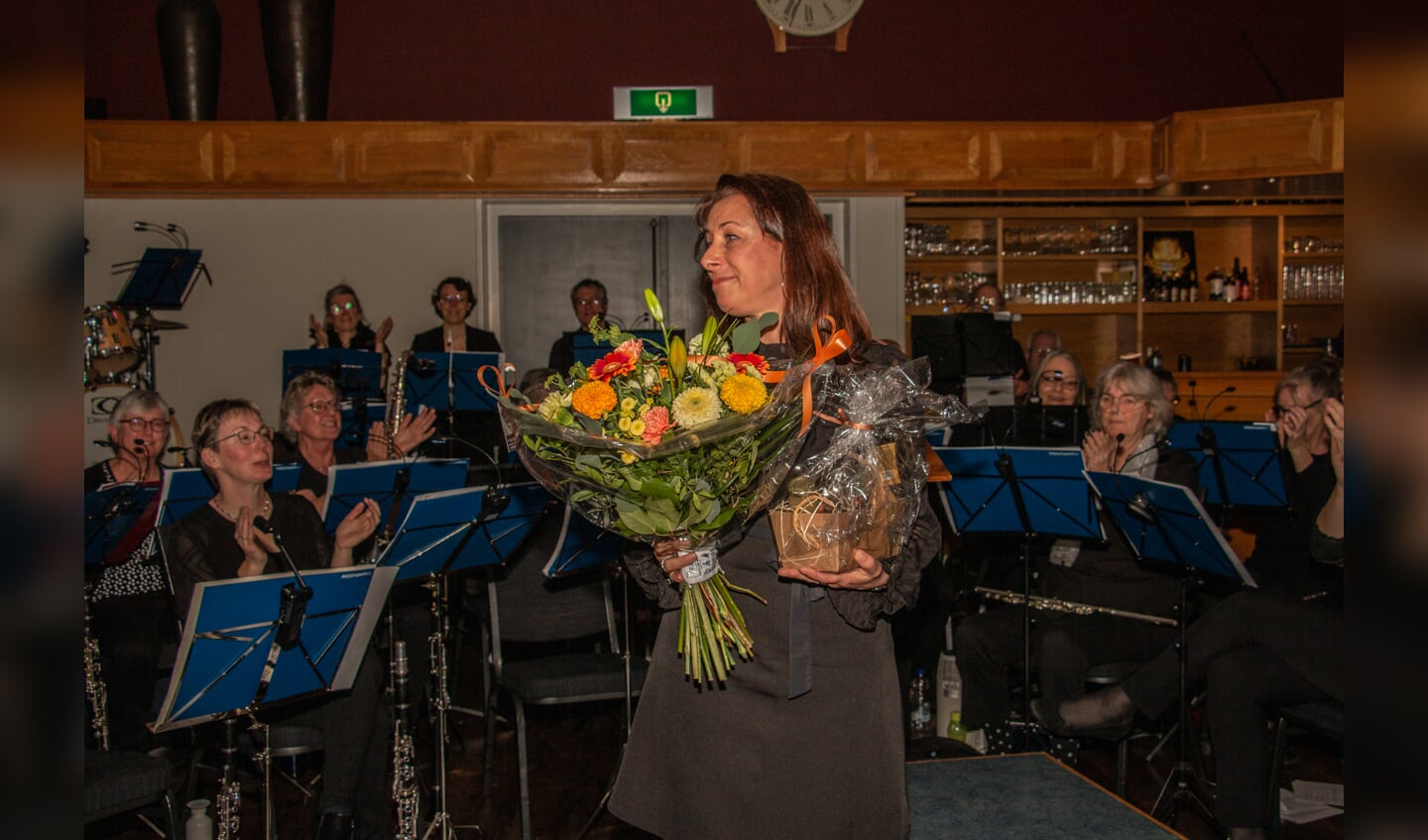 Na dit concert neemt dirigente Christa Boerma afscheid van de harmonie van Nieuw Leven. Foto: Liesbeth Spaansen