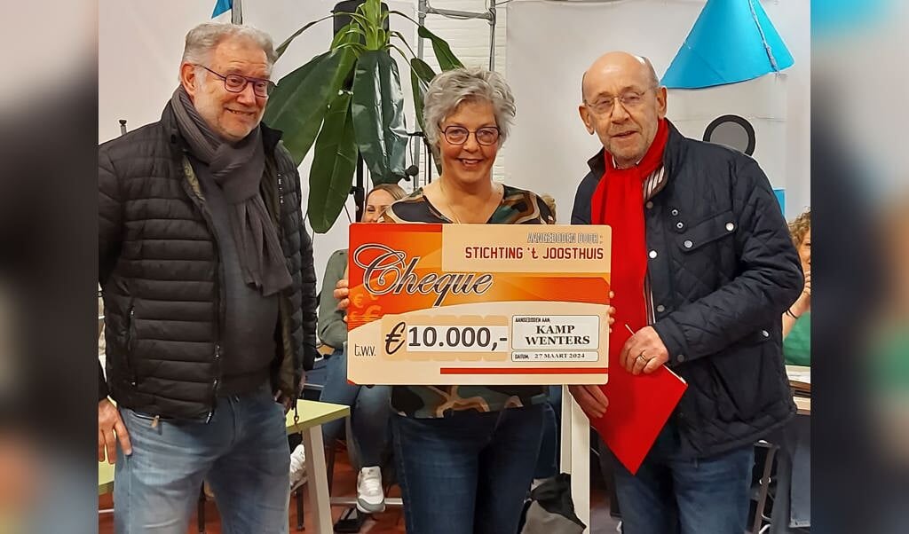 10.000 euro van Stichting ‘t Joosthuis voor Kamp Wenters. Foto: PR