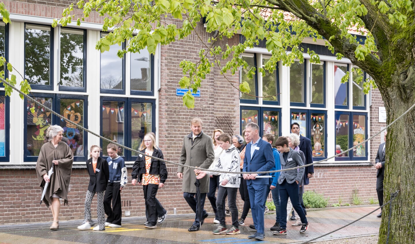 Koning Willem-Alexander bezoekt BMV Mariënvelde. Foto: Janette van Egten