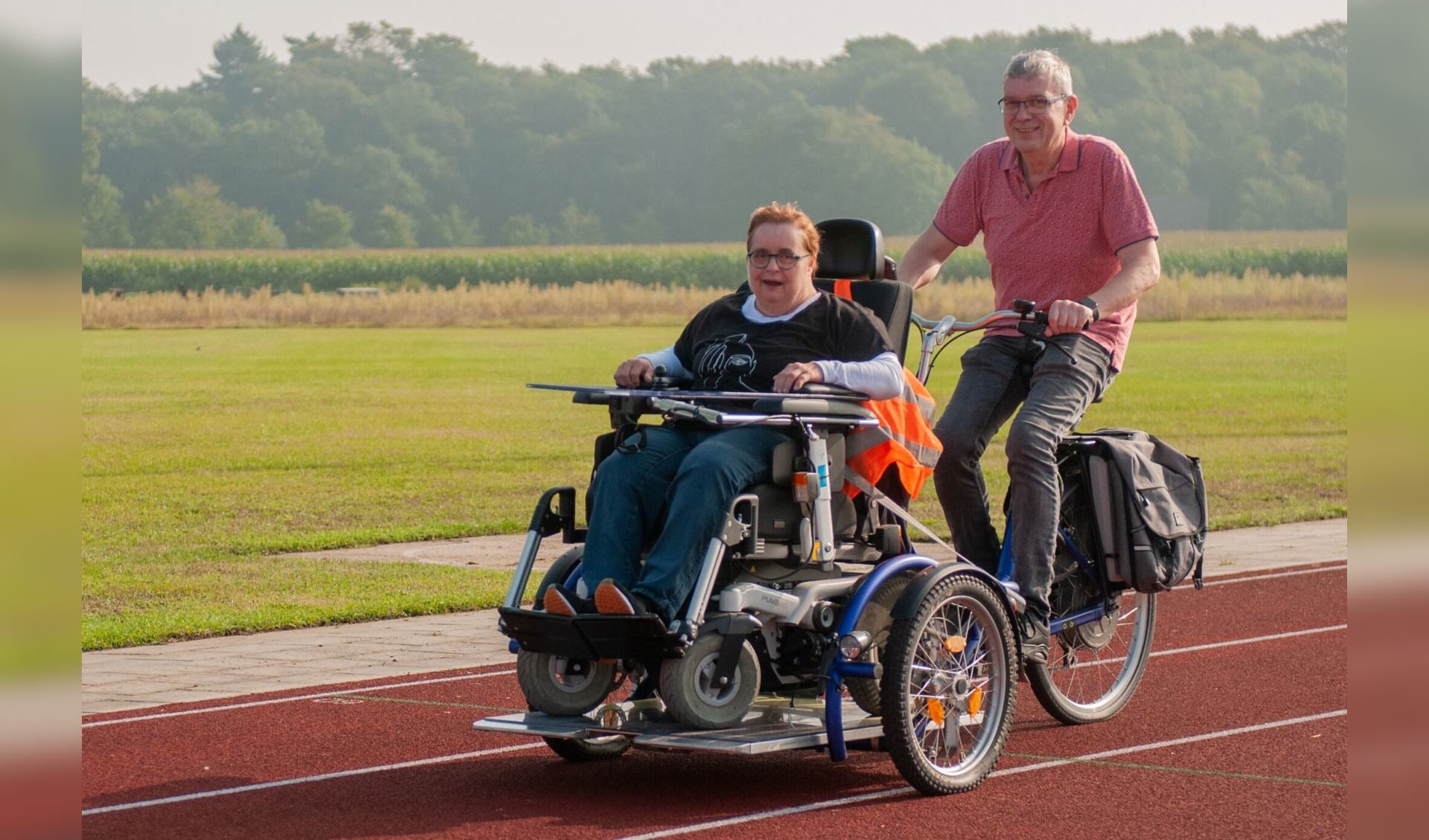 Er is ook een rolstoelfiets beschikbaar. Foto: Foto: PR WUh/Frank Bosvelt